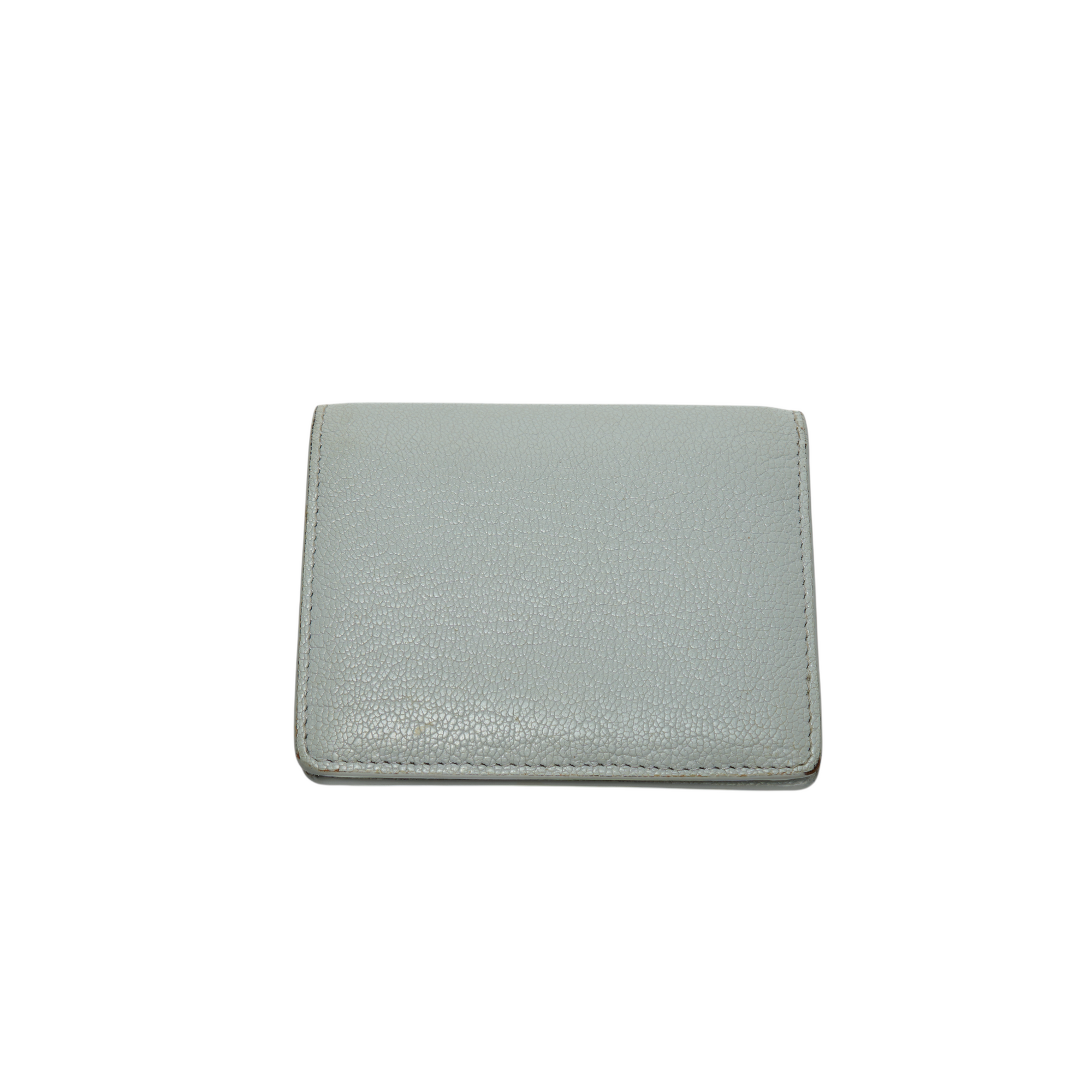 miu miu gray pearl bow wallet