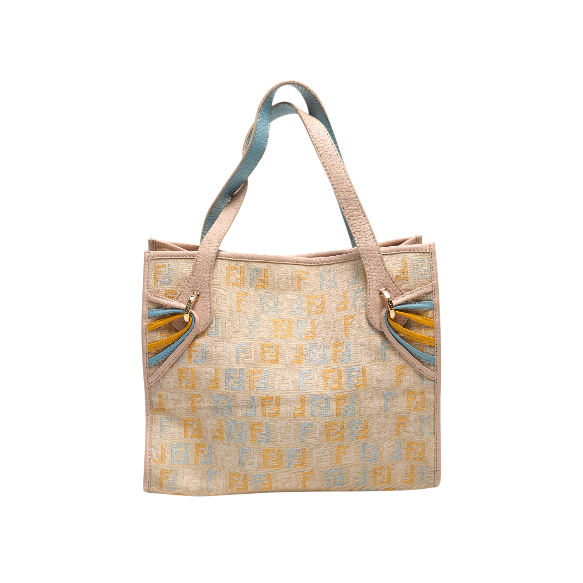 fendi 2000s rainbow pastel mini tote bag