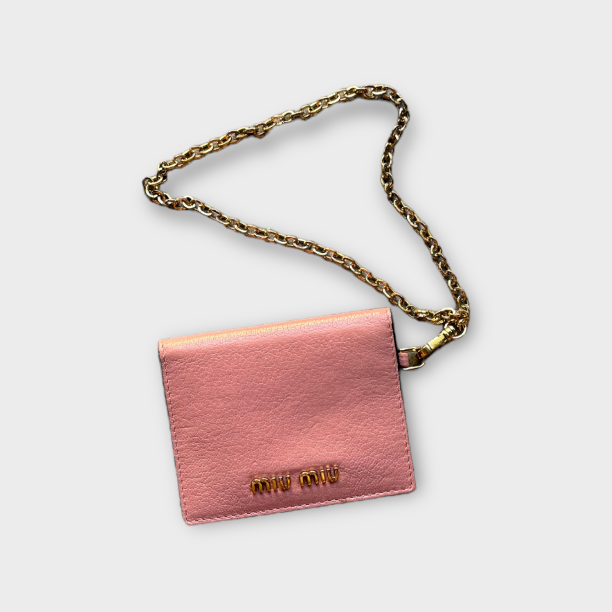 miu miu pink cardholder