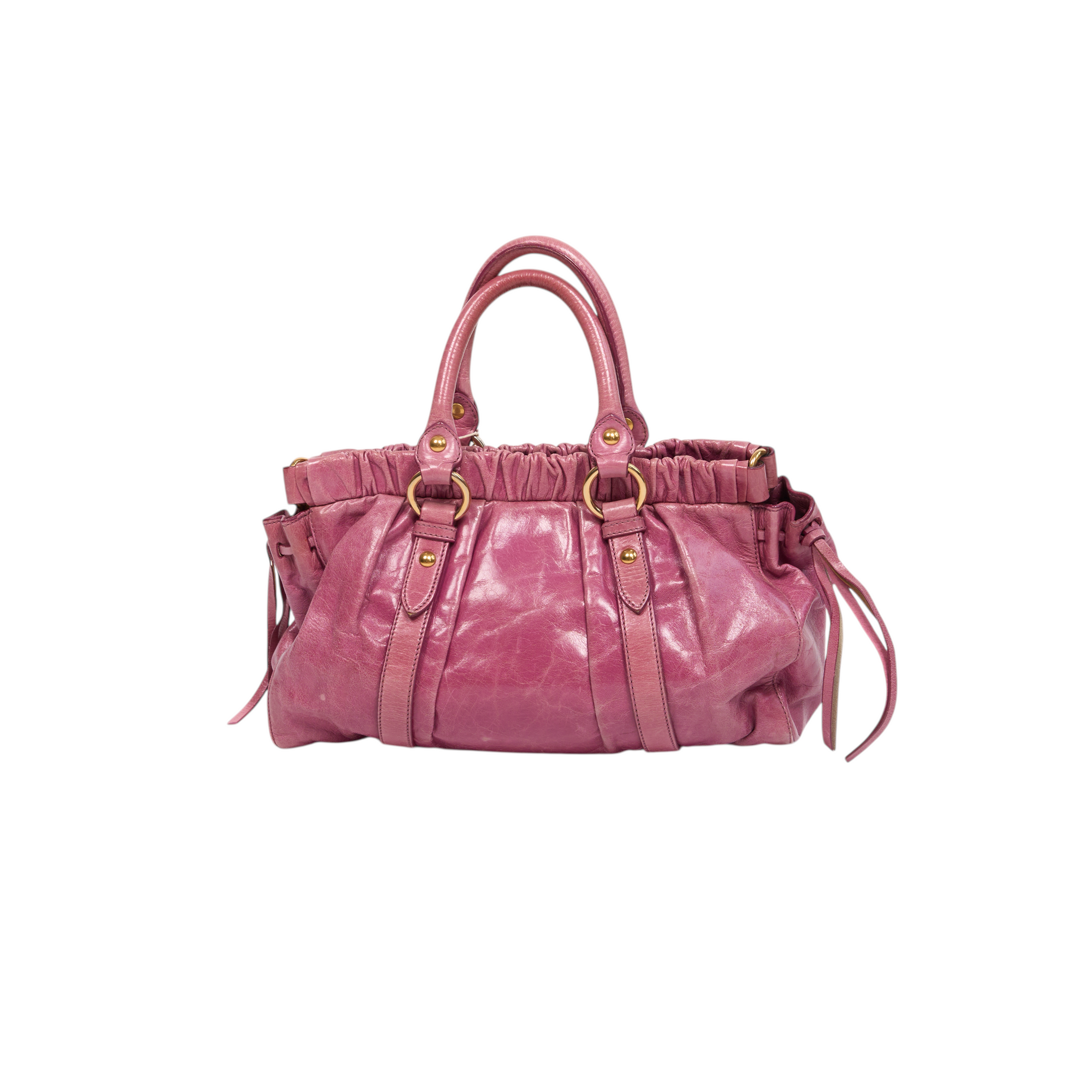 miu miu 2000s pink vitello bag