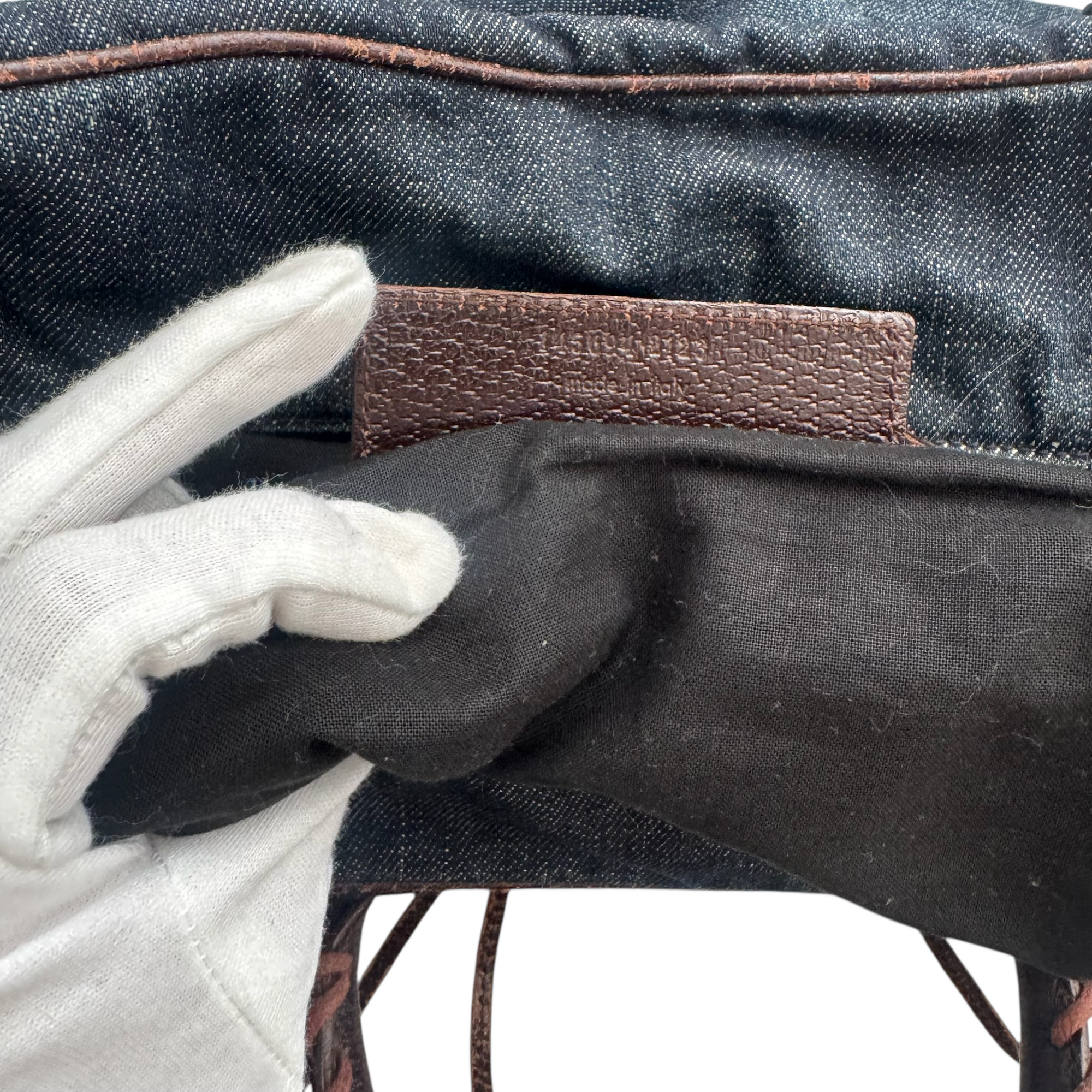 balenciaga 2000s denim city bag