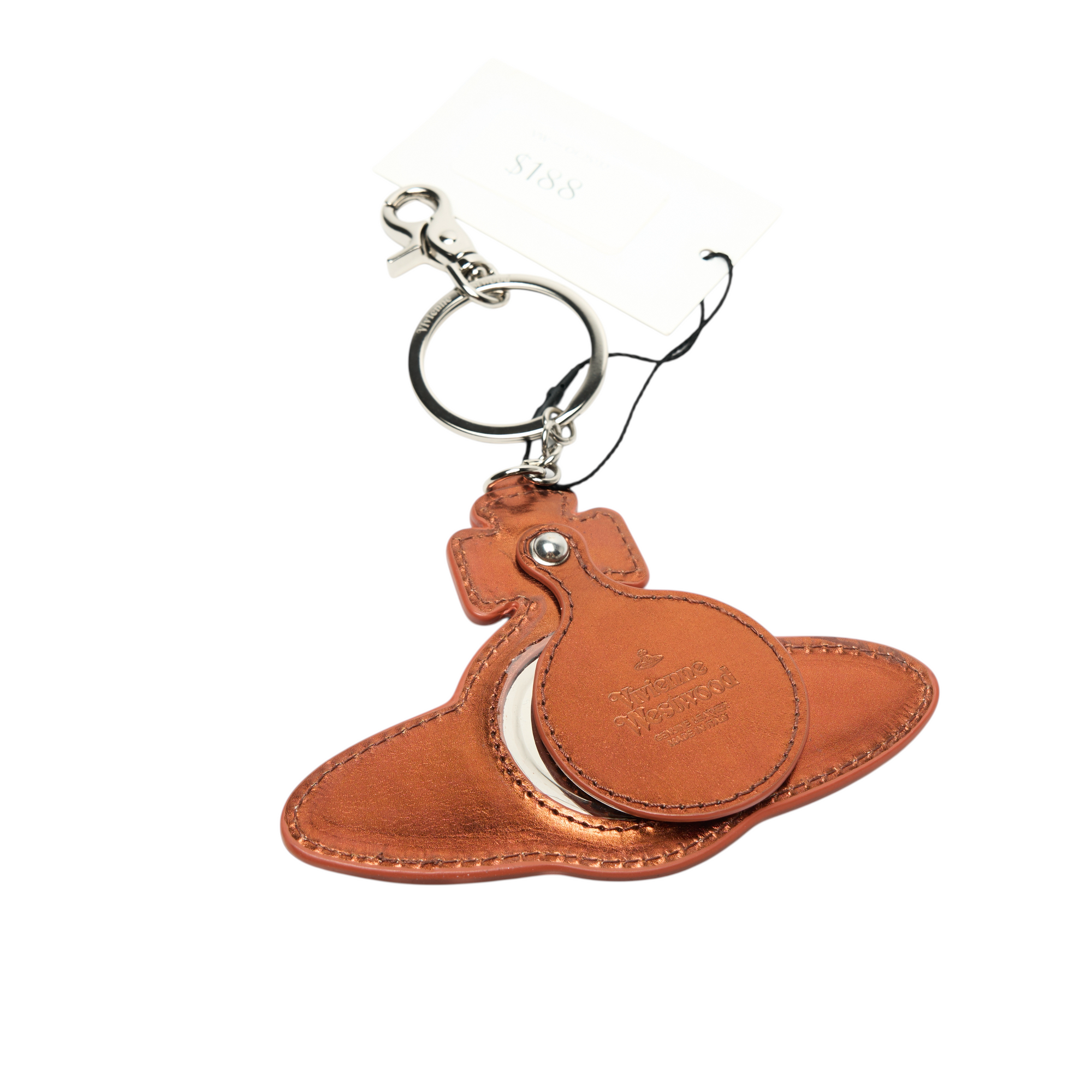 vivienne westwood orange orb keychain