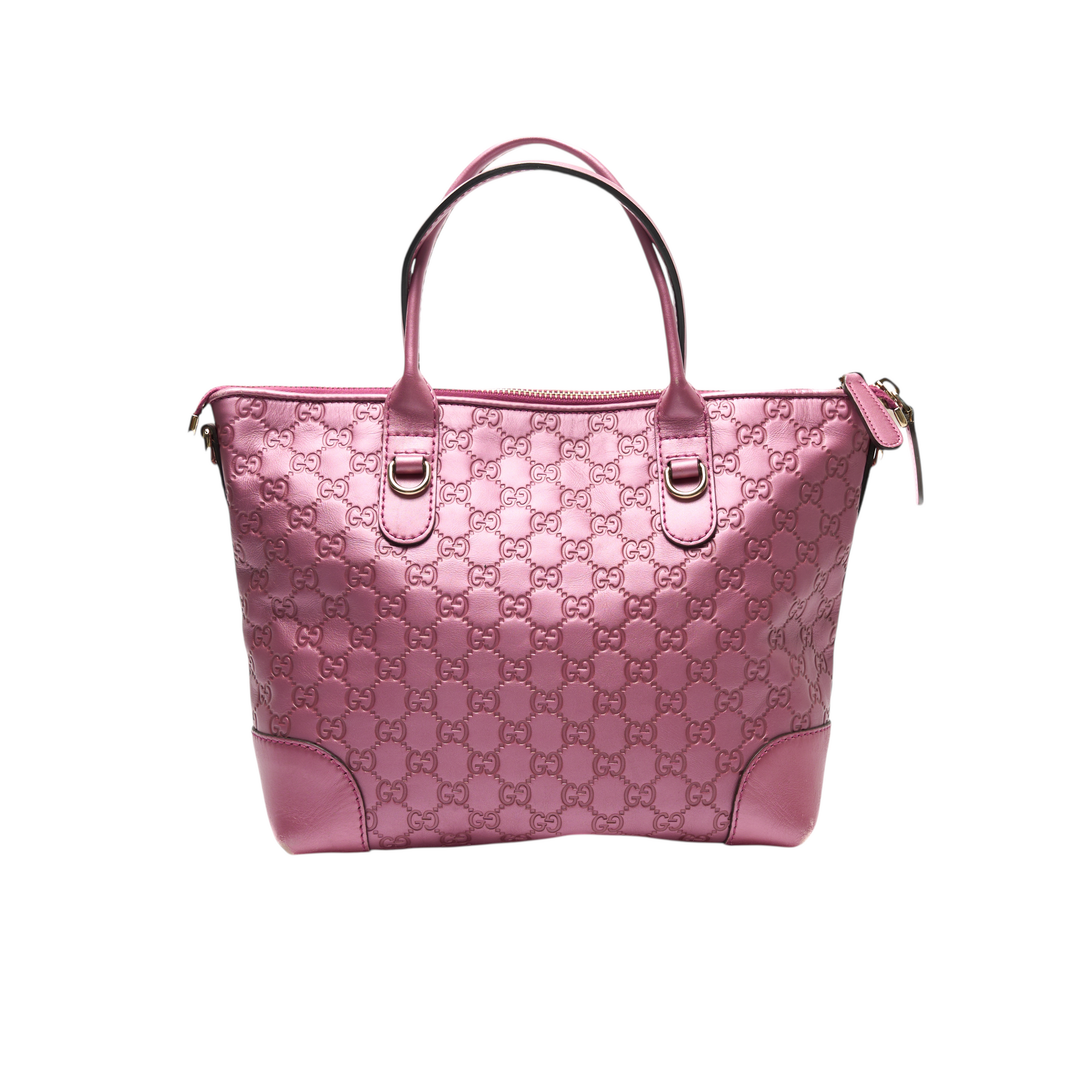 gucci 2000s metallic pink bag