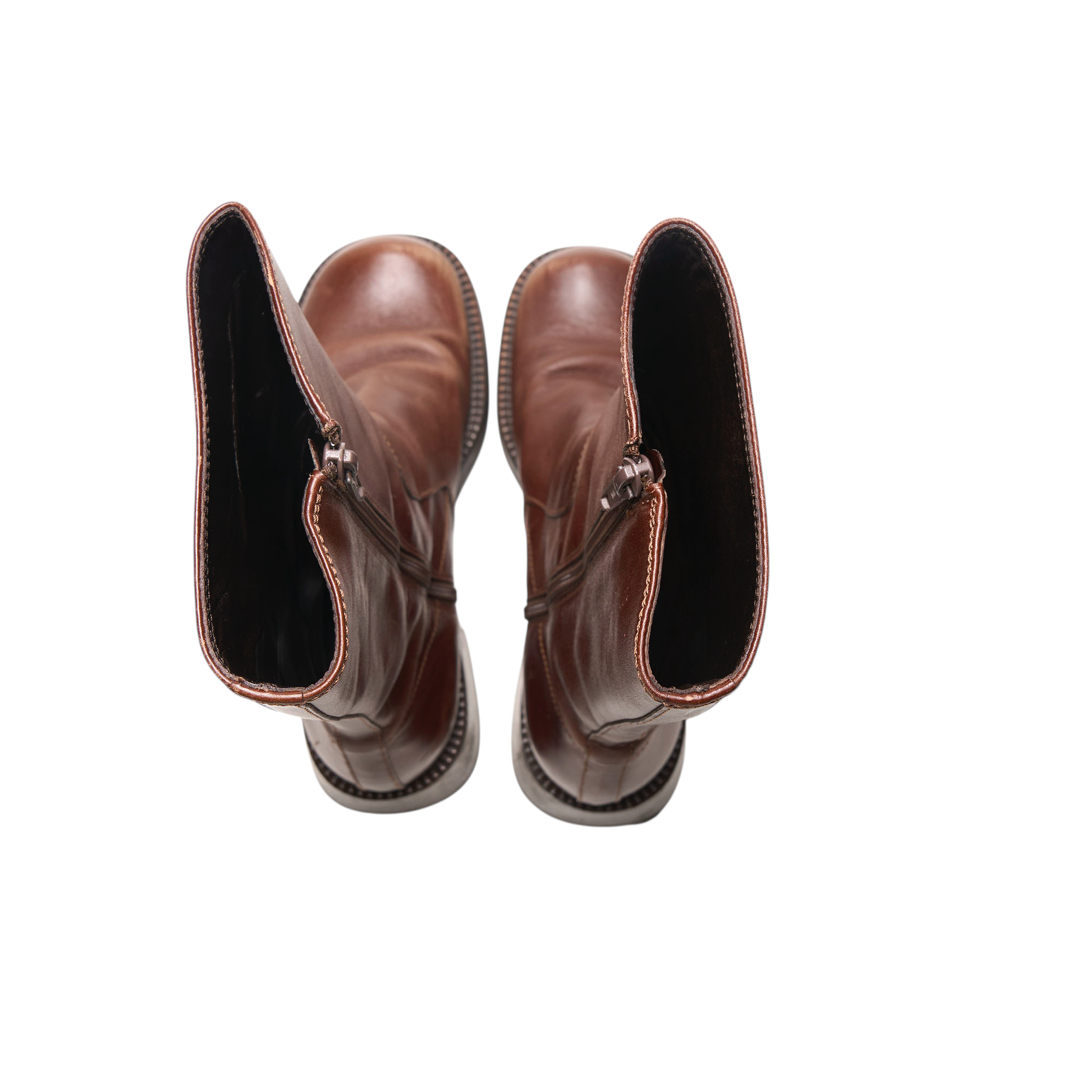 prada 2000s brown boots