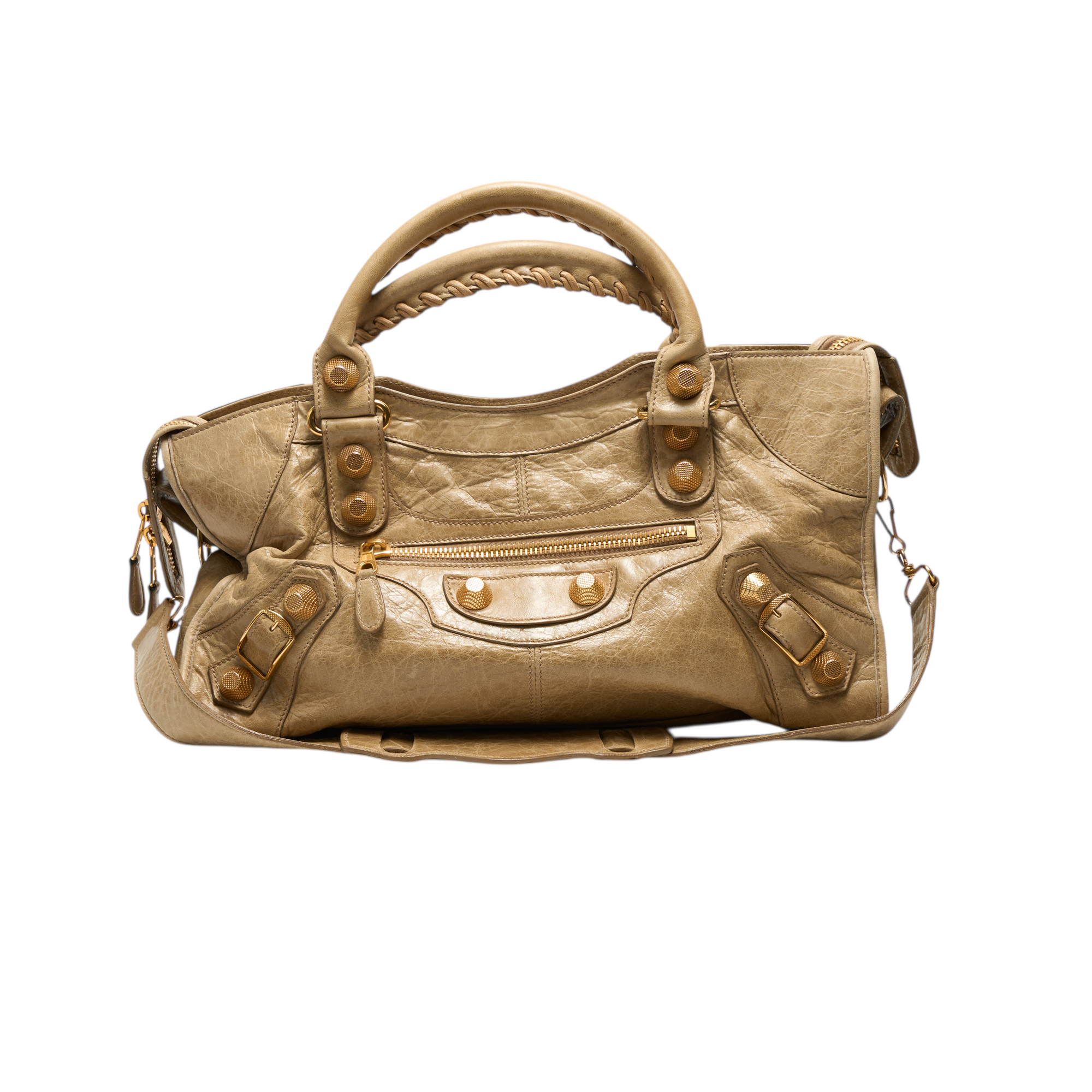 balenciaga 2000s tan city bag