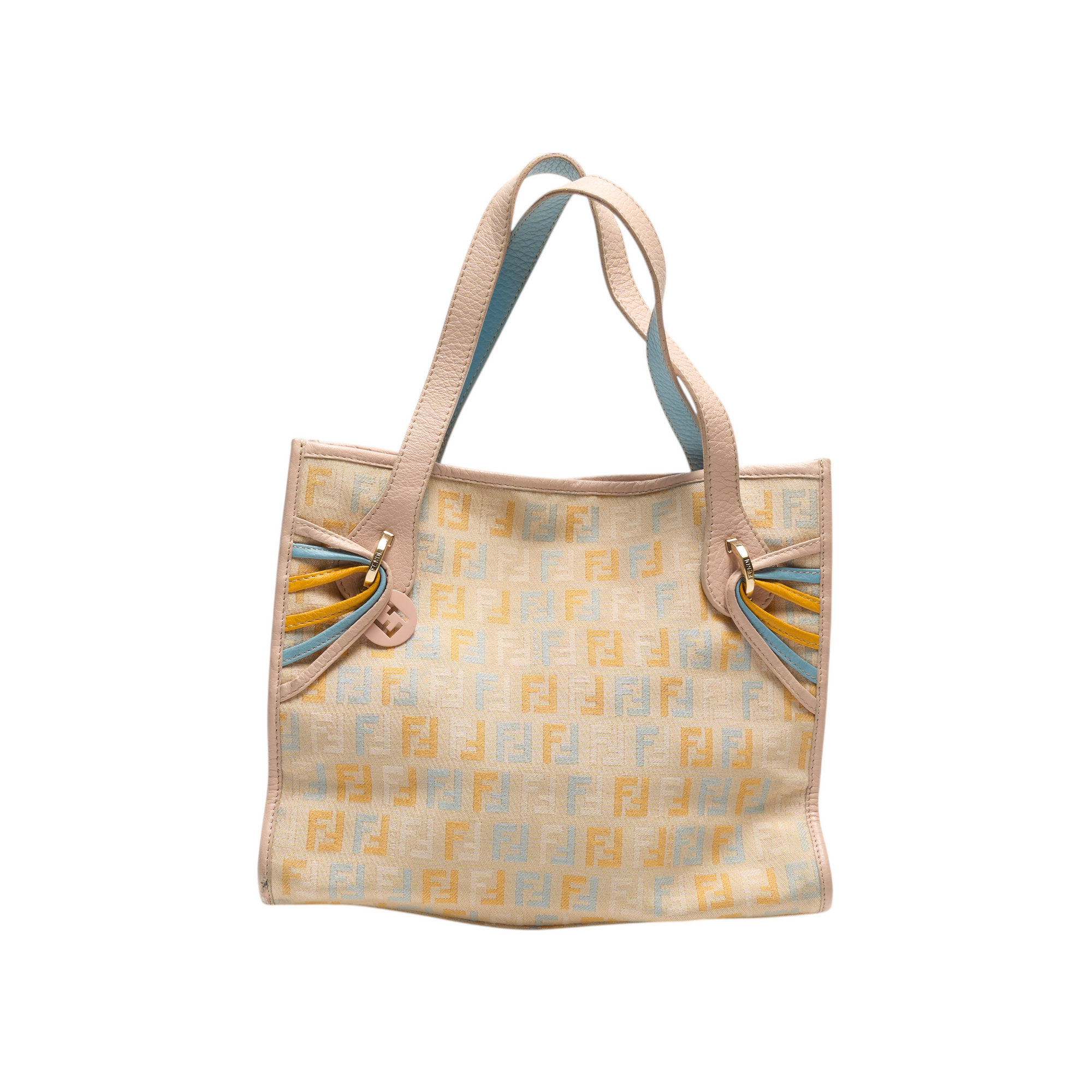 fendi 2000s rainbow pastel mini tote bag