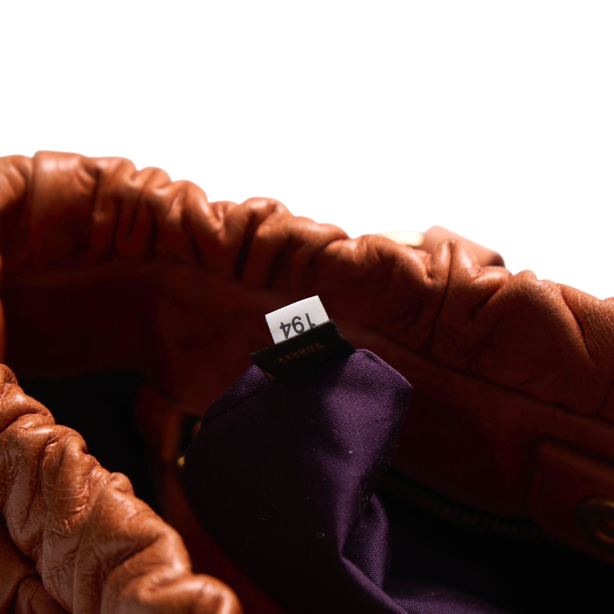 miu miu 2000s orange vitello bag