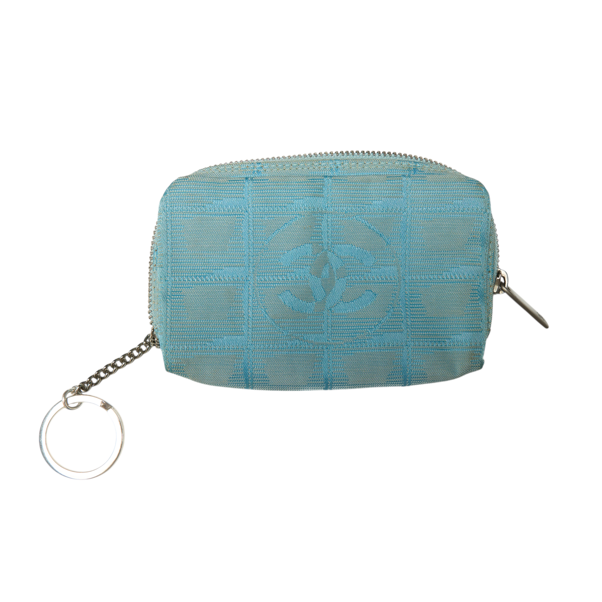 chanel 2003 blue travel ligne wallet
