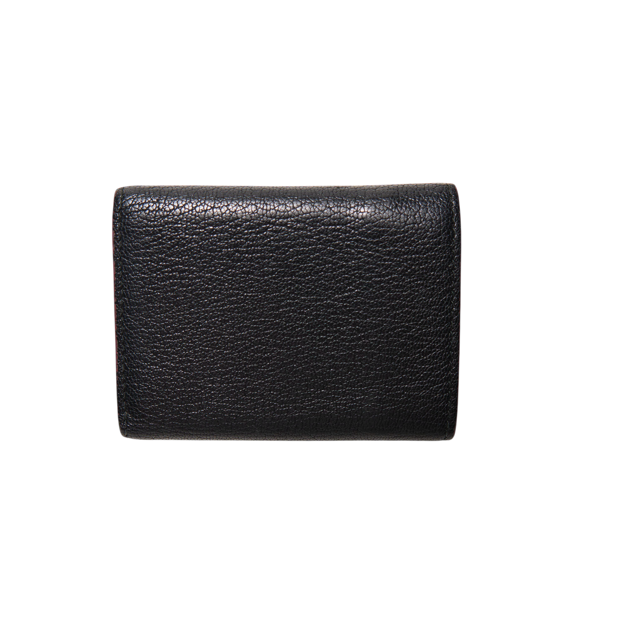 miu miu black heart mini wallet