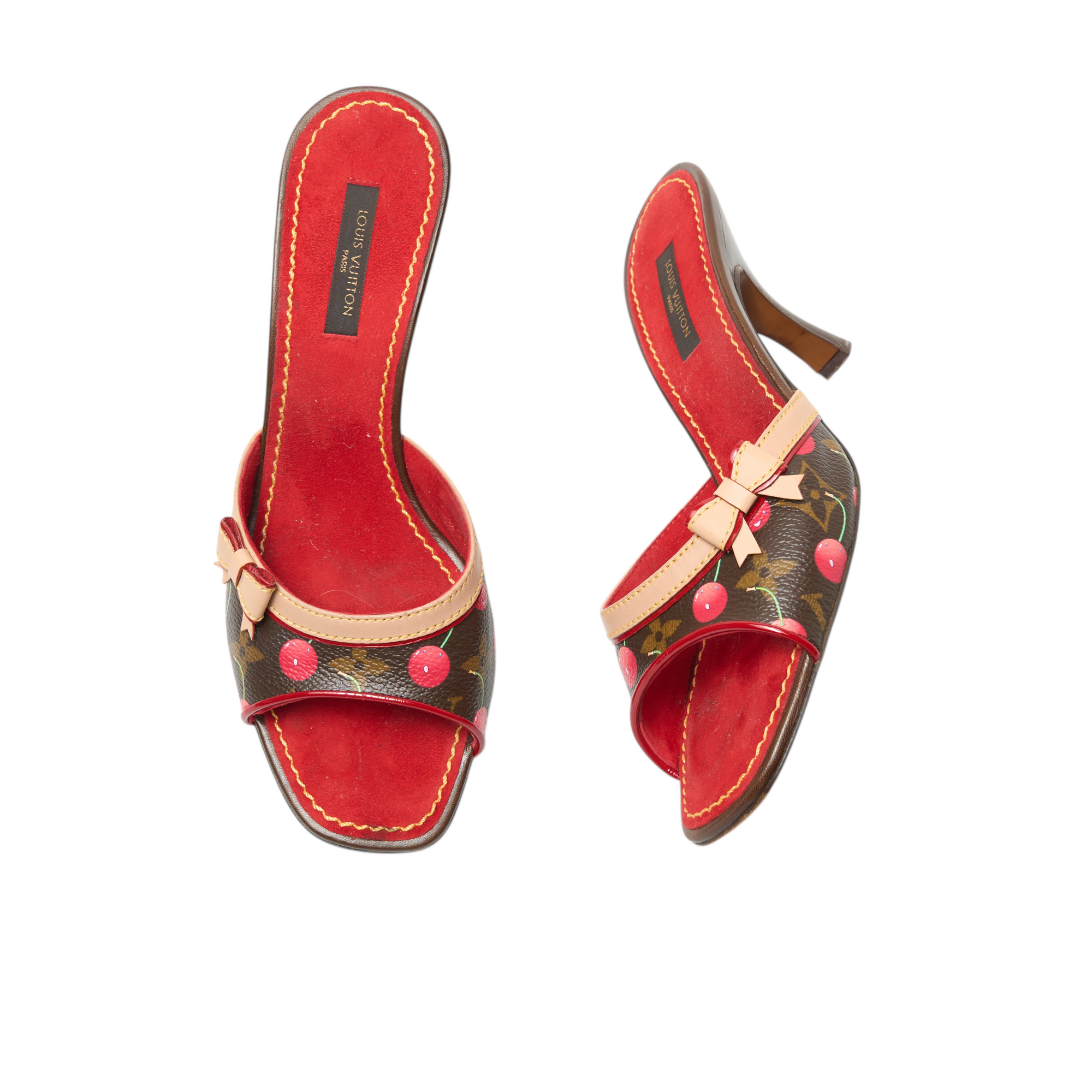 louis vuitton 2000s murakami cherry heels