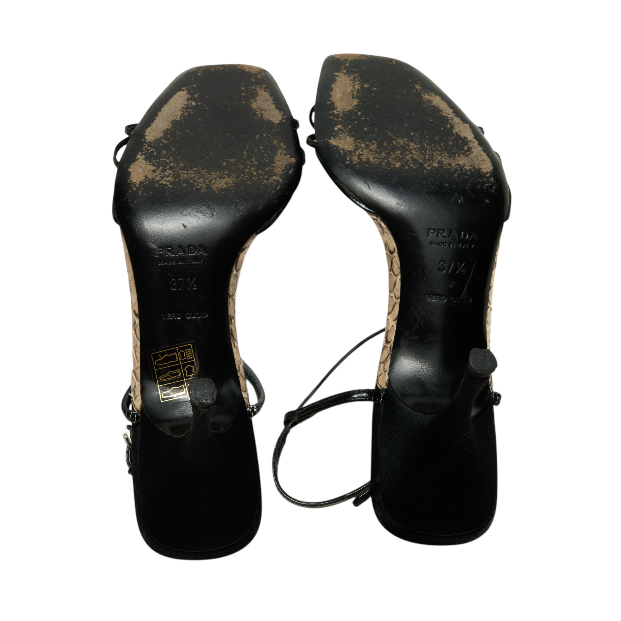 prada 2000s python heel