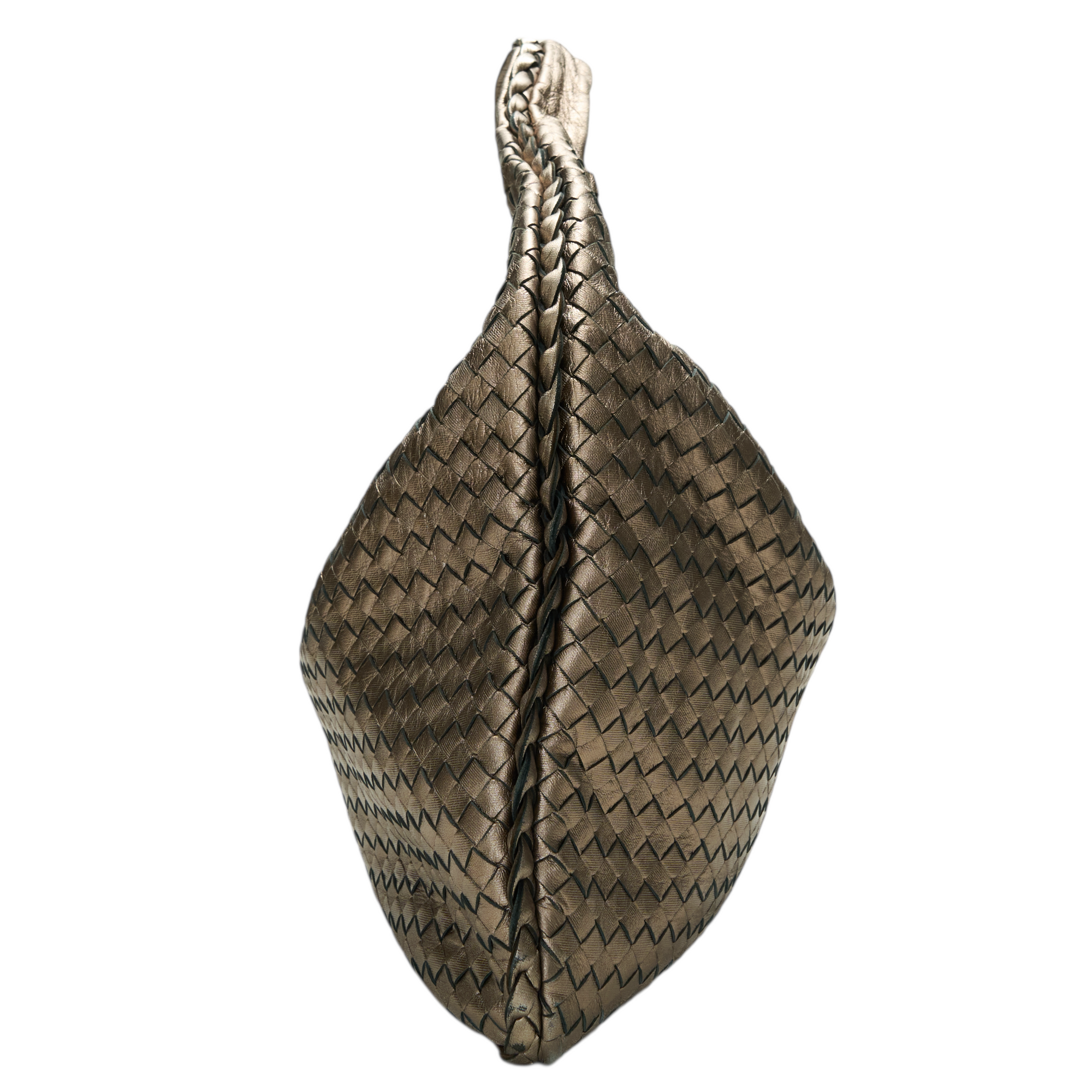 bottega veneta 2007 bronze metallic hobo bag