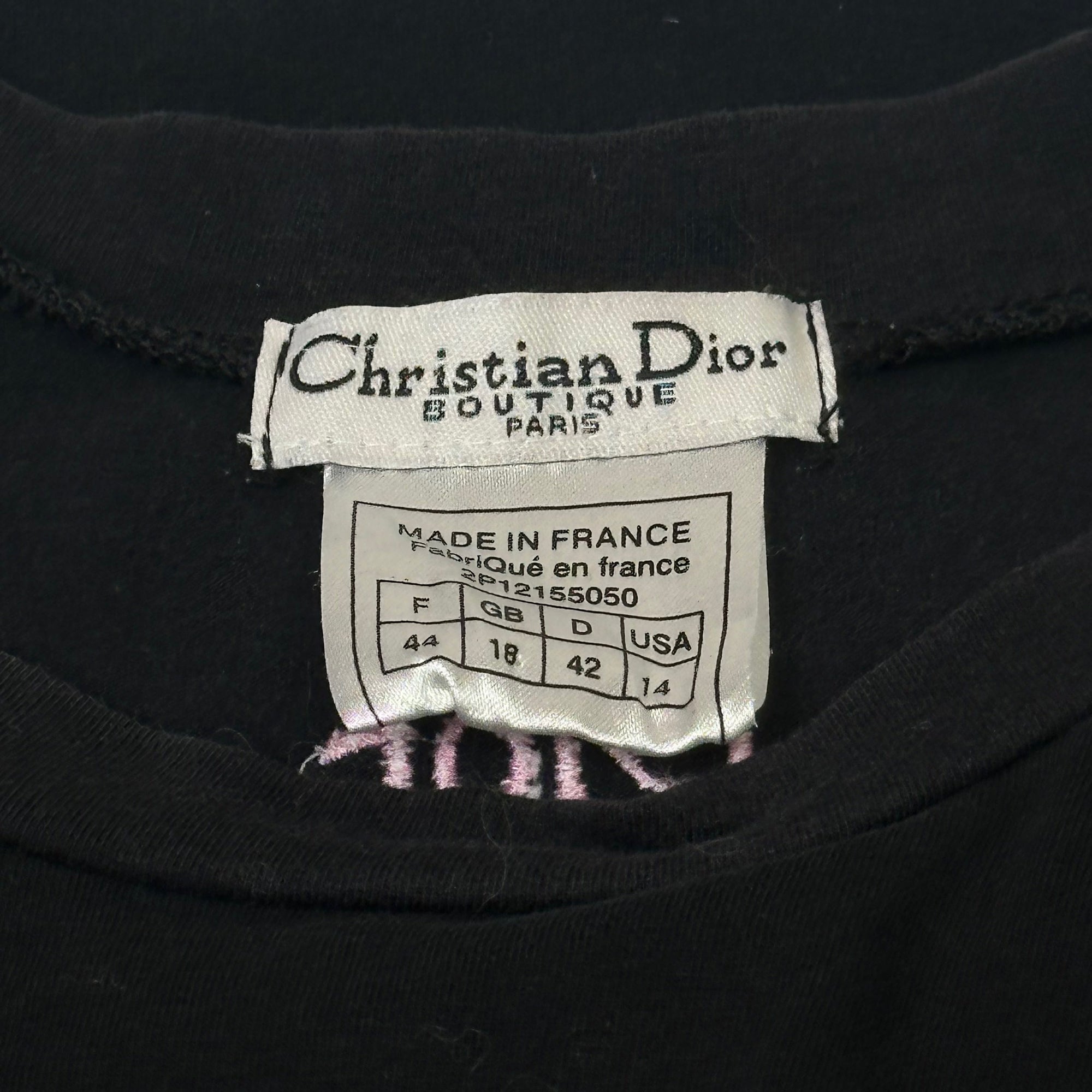 christian dior 2000s graphic top