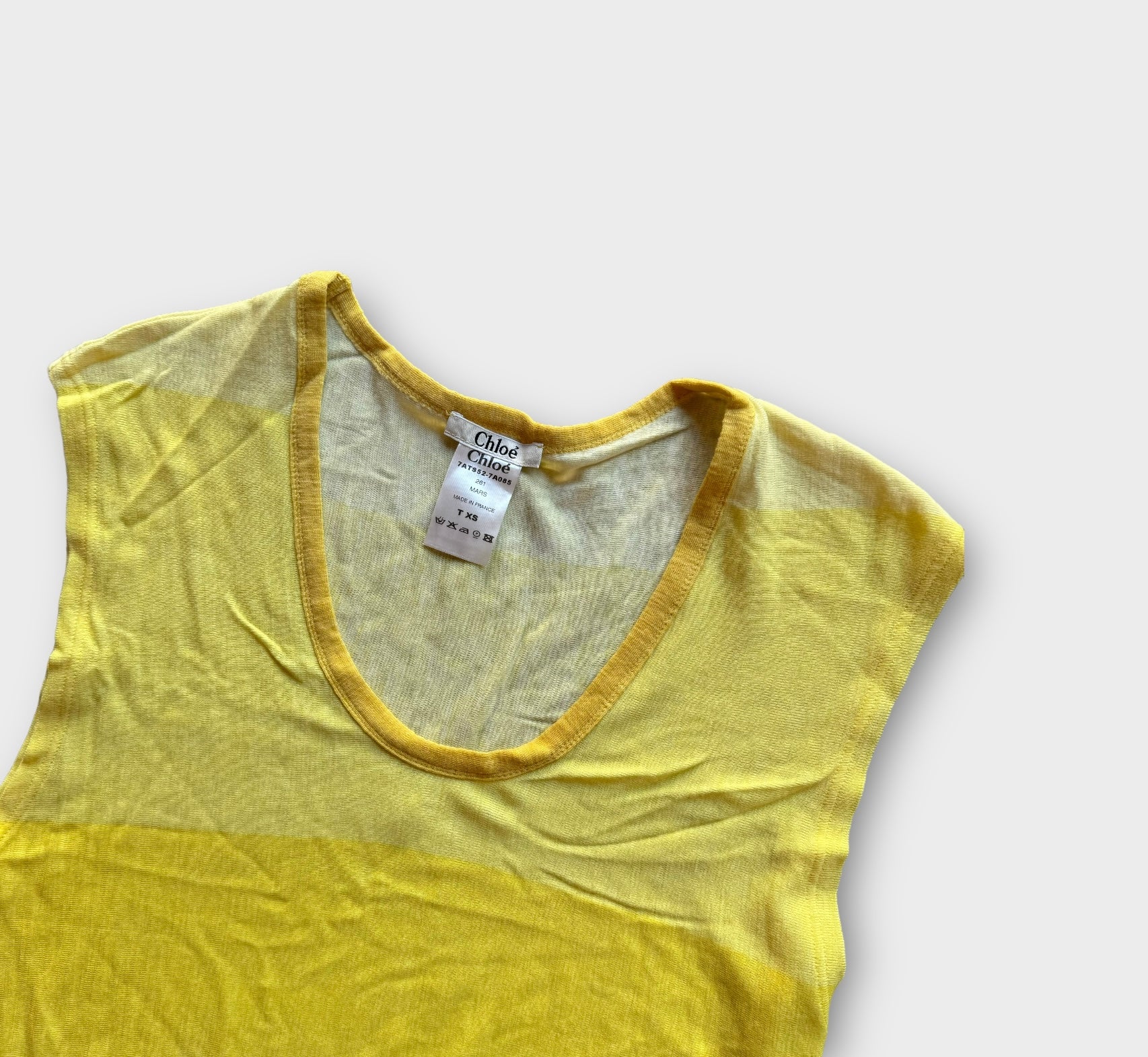 chloé yellow tank top