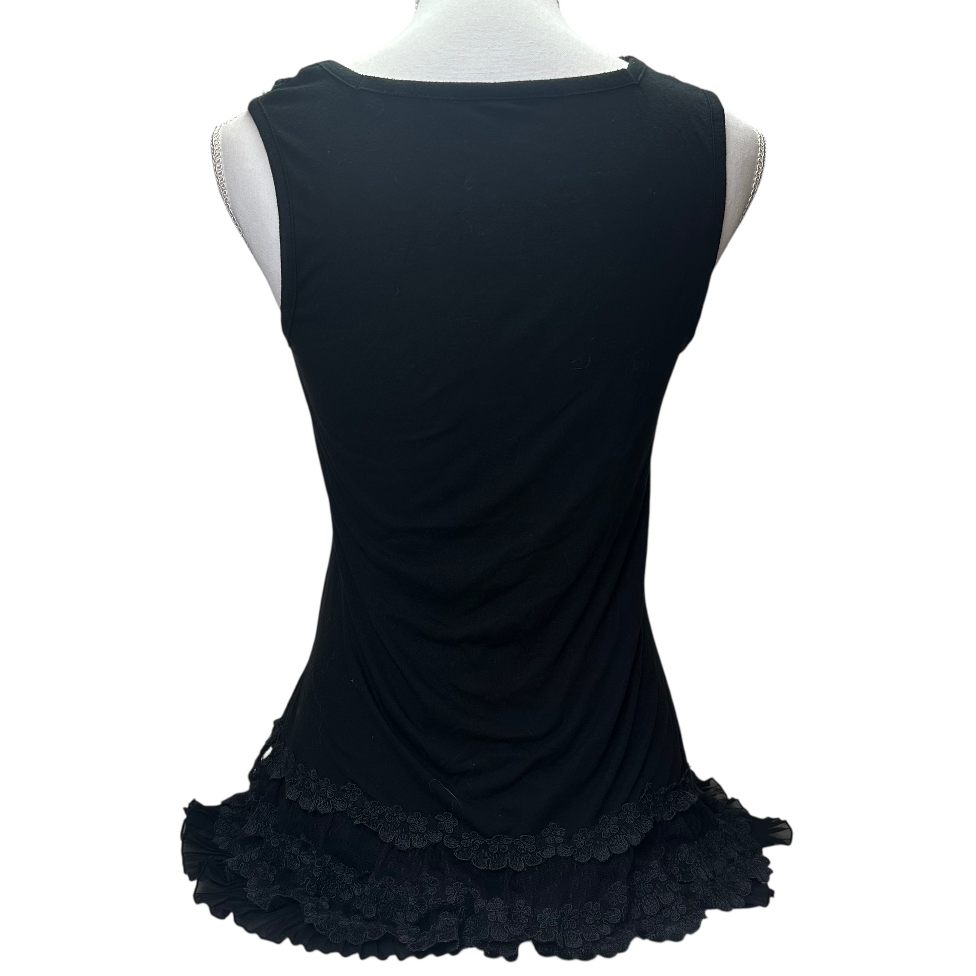 black lace tank top
