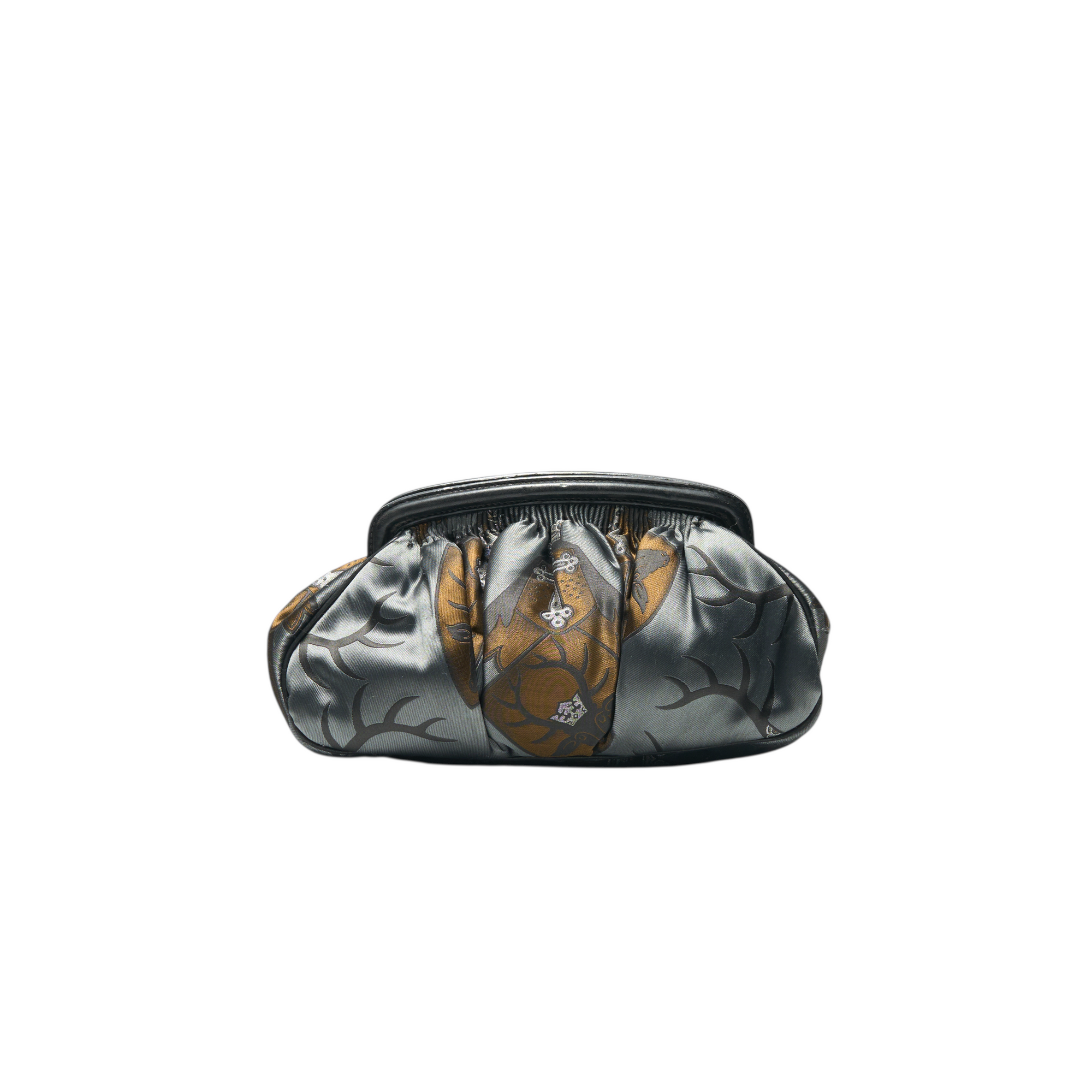 miu miu 2000s gray clutch bag