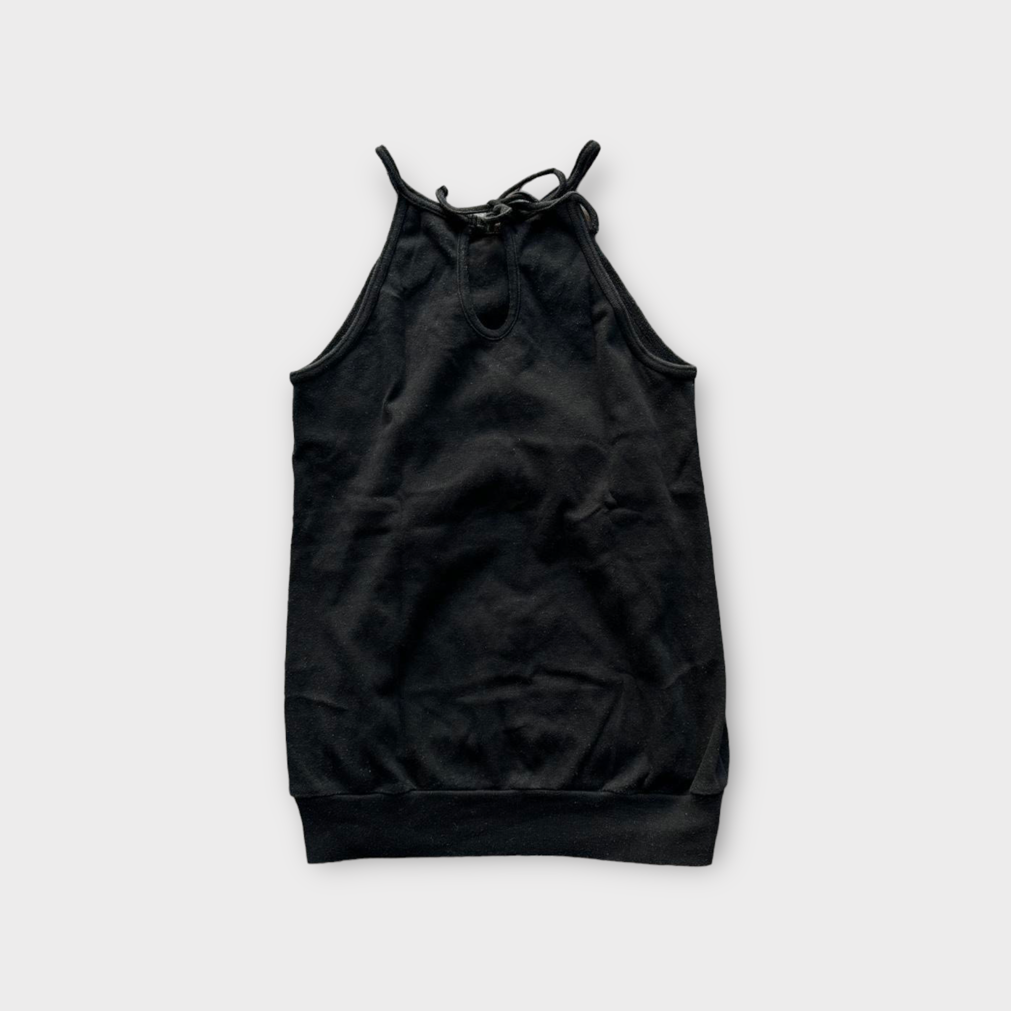 hysteric glamour early 2000s black tank top