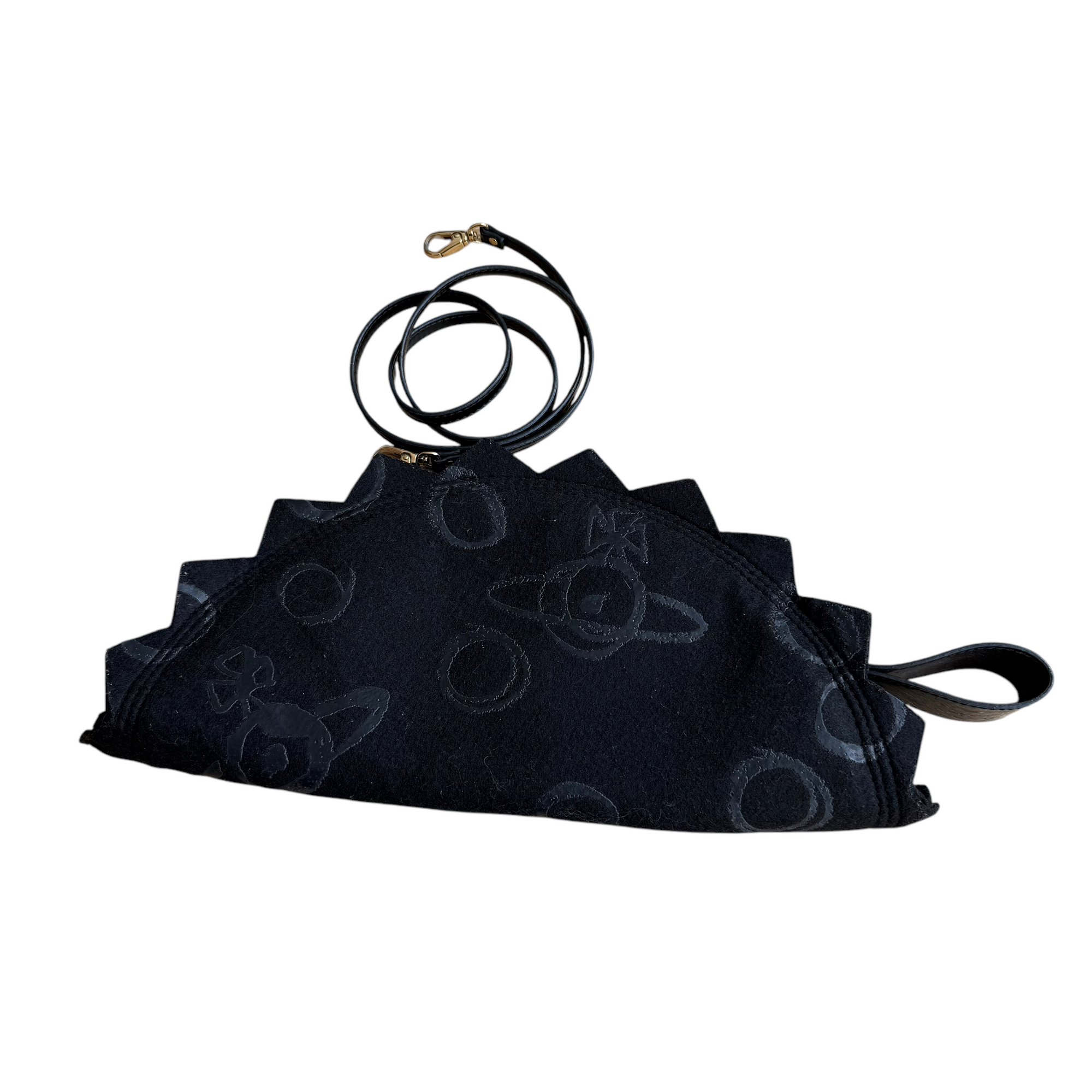 vivienne westwood black shoulder bag
