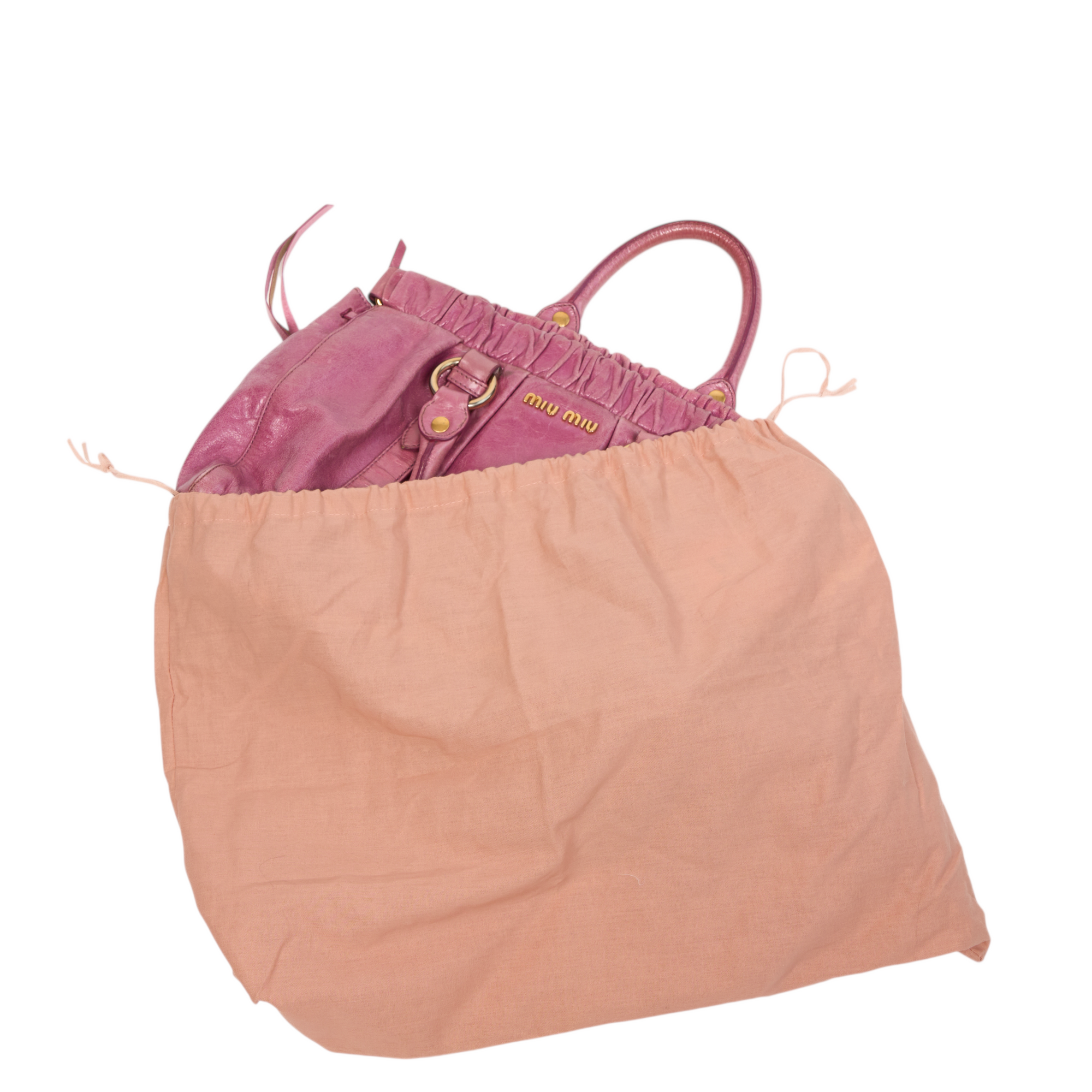 miu miu 2000s pink vitello bag