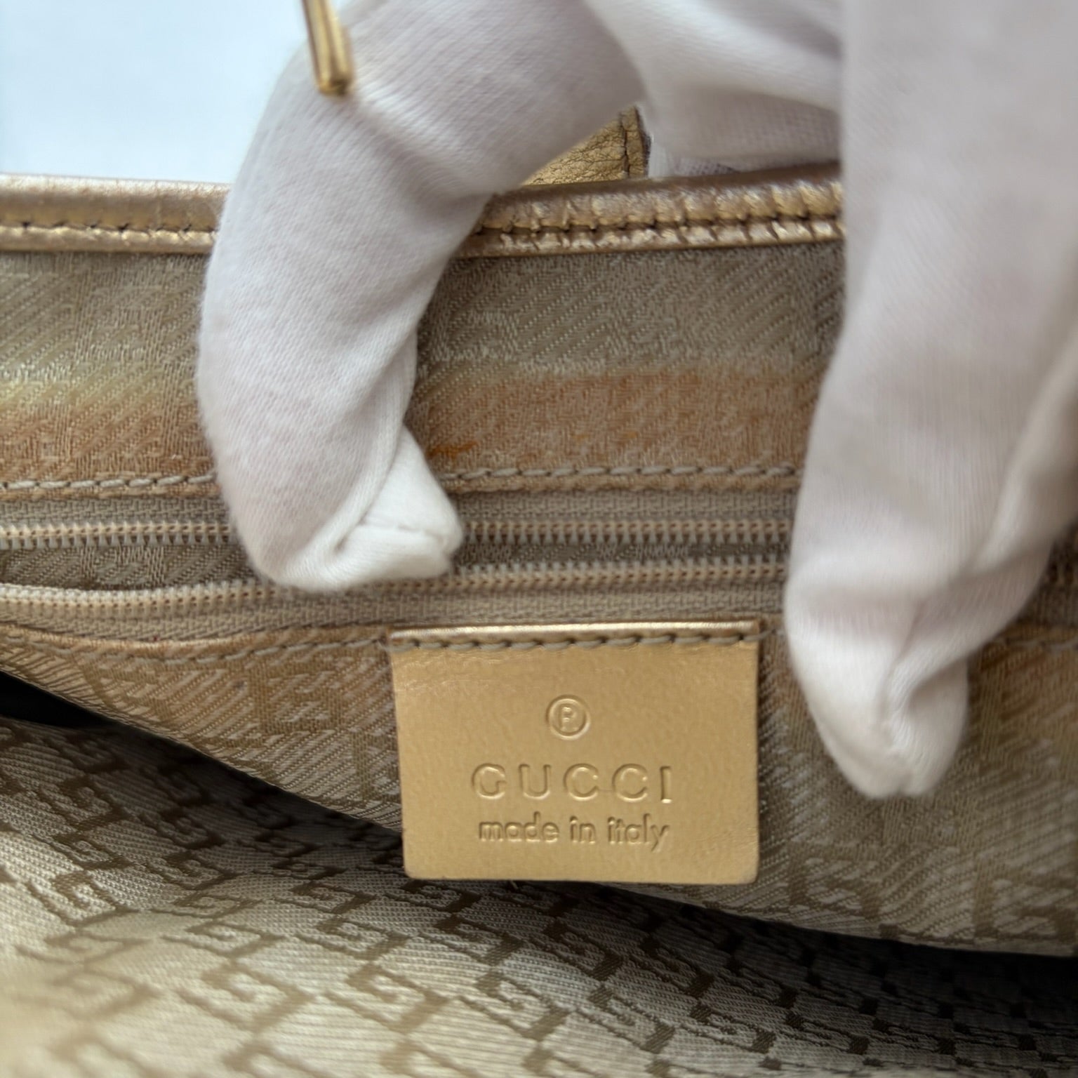 gucci 2000s blue jackie bag