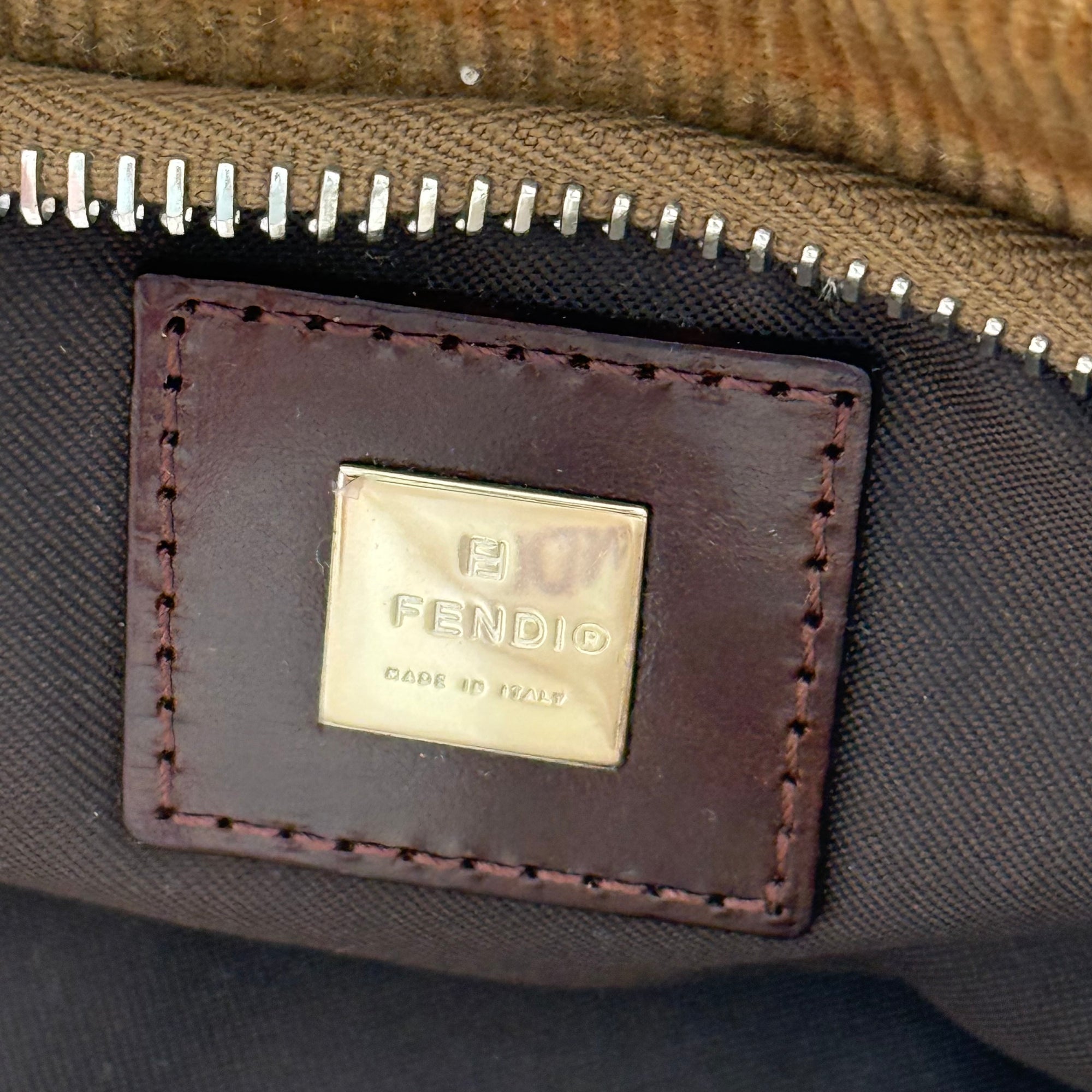 fendi 2000s corduroy bag