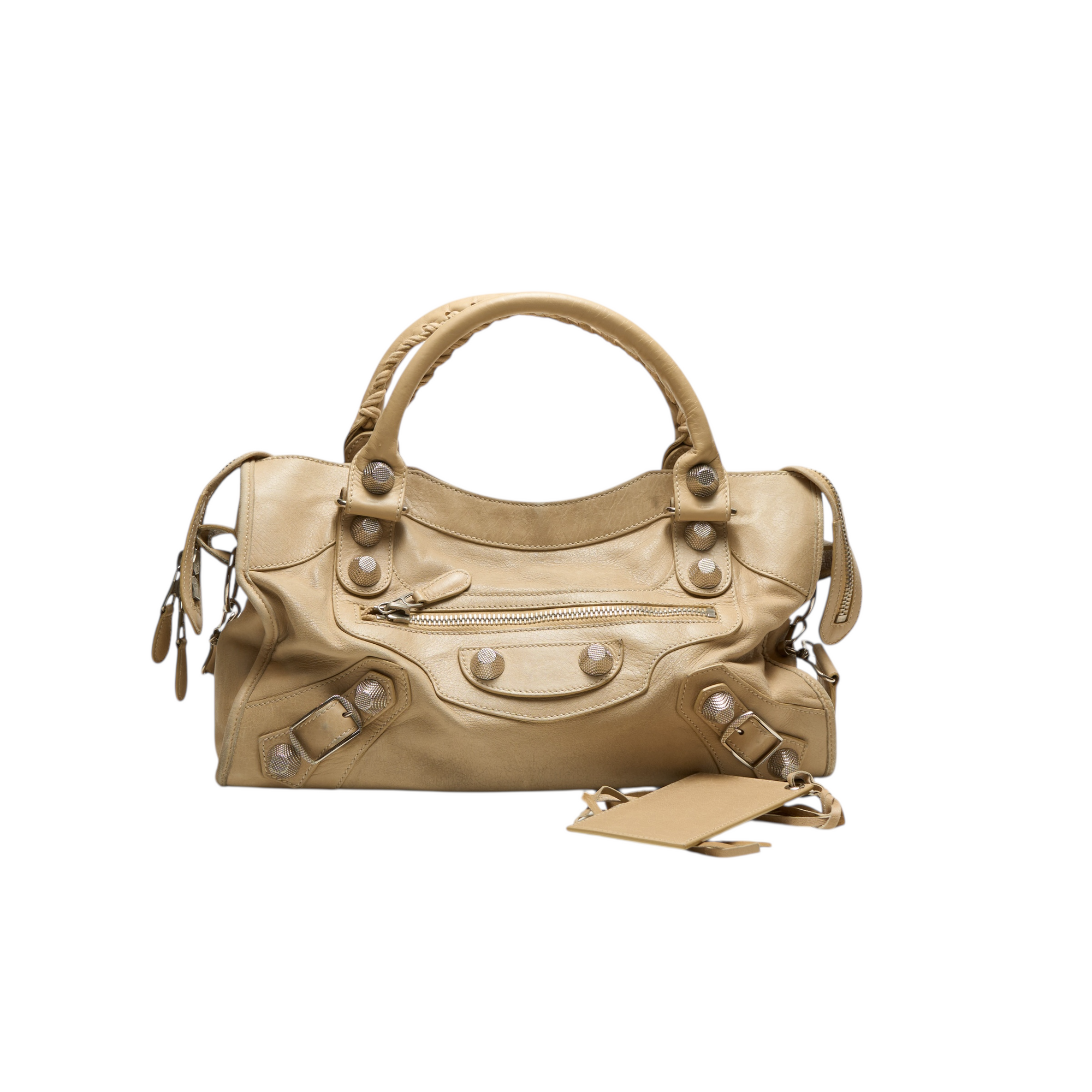 balenciaga 2000s cream city bag