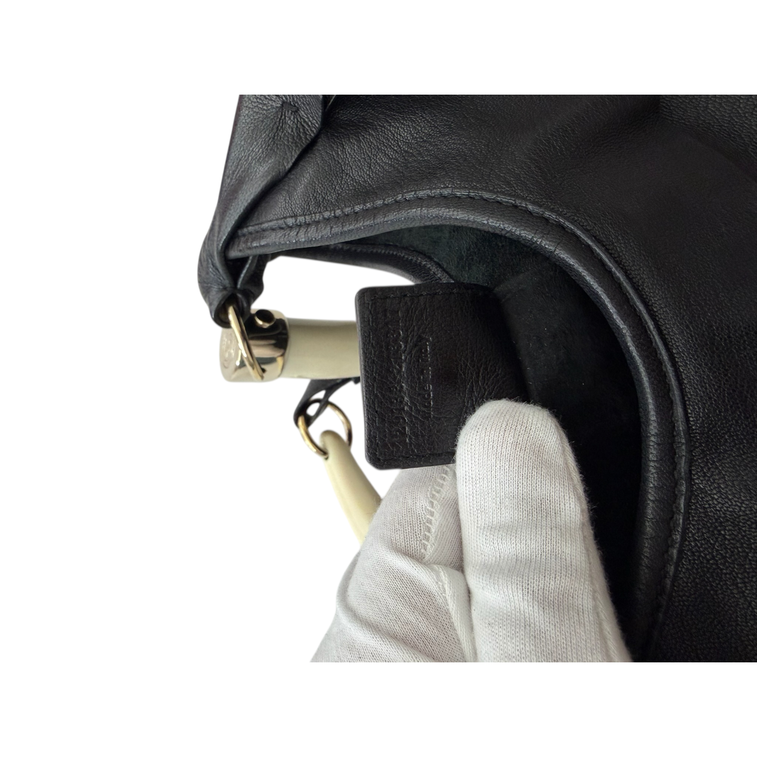 ysl 2000s black mombasa bag