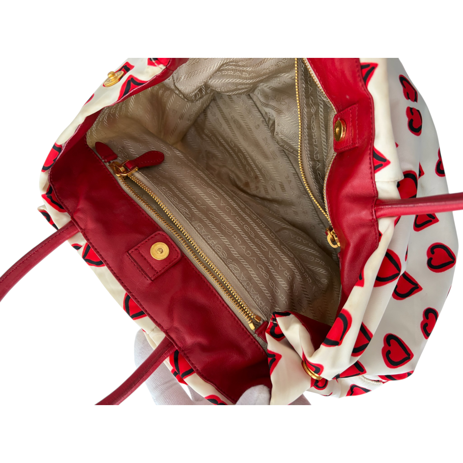 prada 2000s heart bag