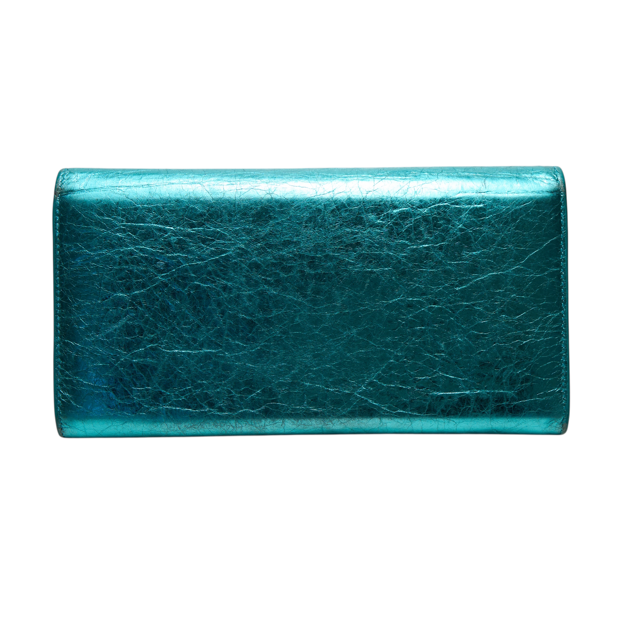 balenciaga blue long wallet