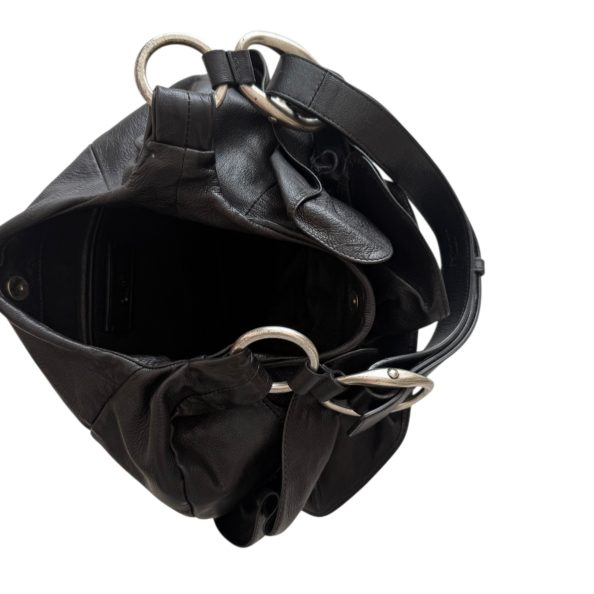 yves saint laurent 2000s black shoulder bag