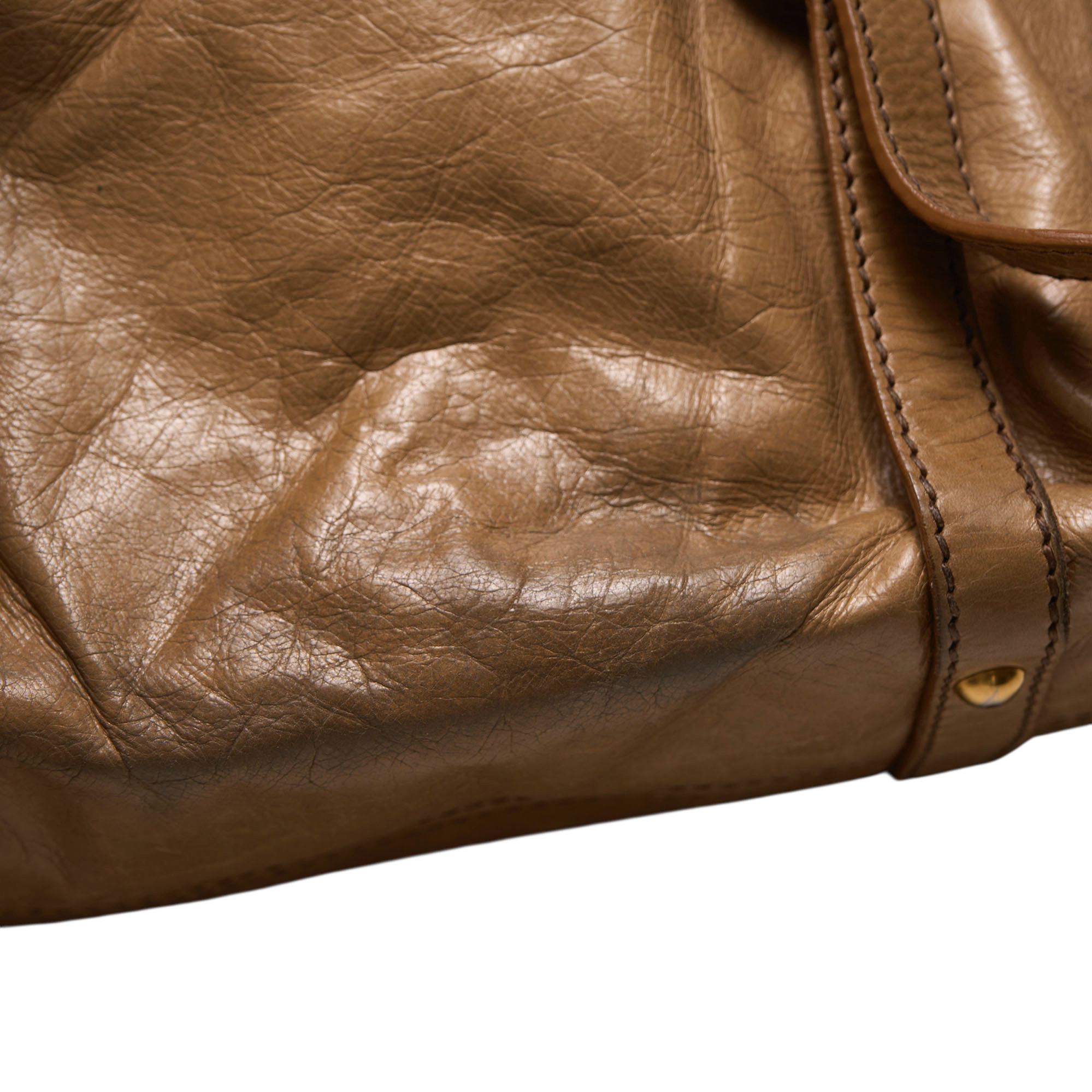 miu miu 2000s tan vitello bow bag