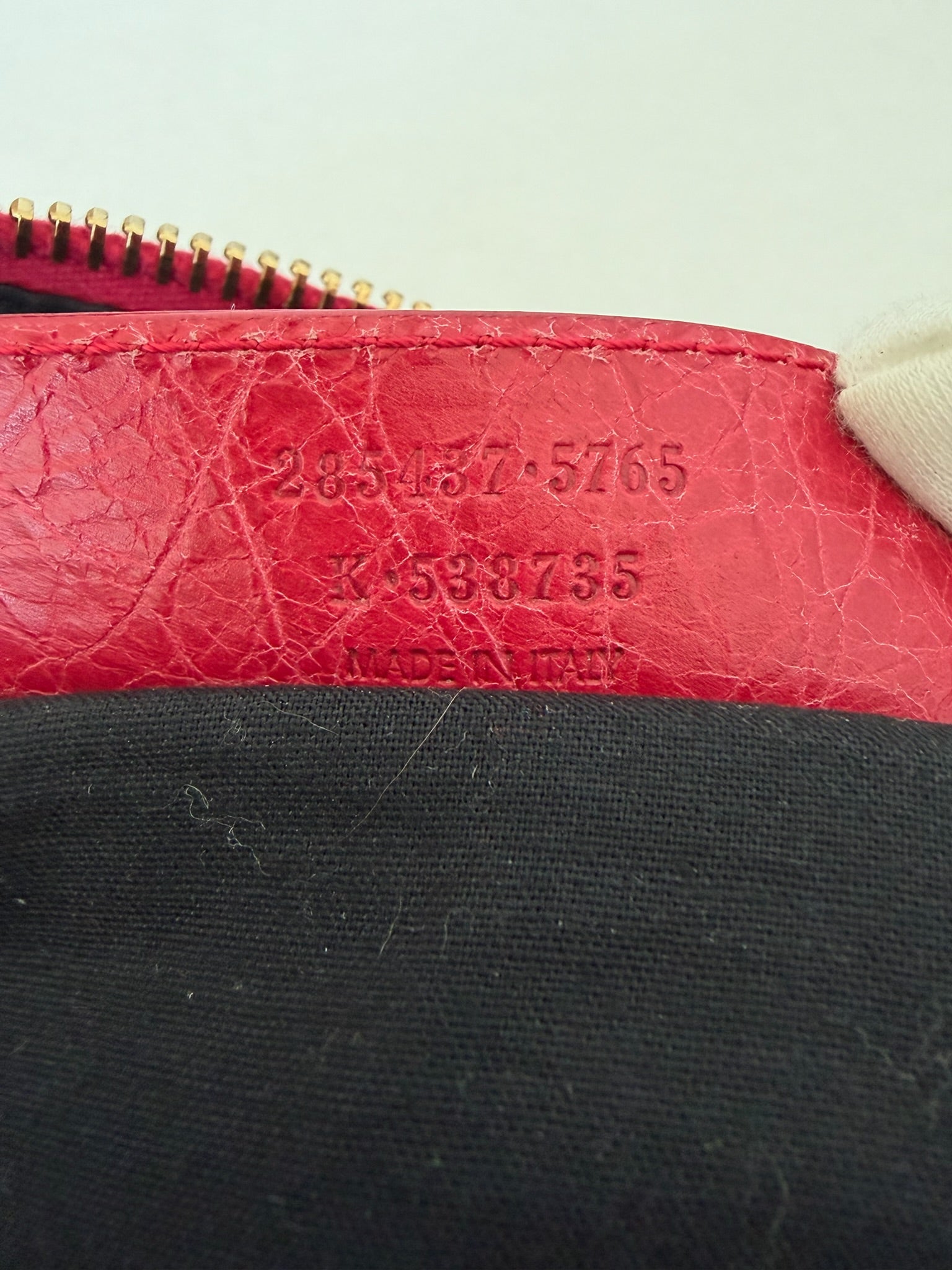 balenciaga 2000s red day bag