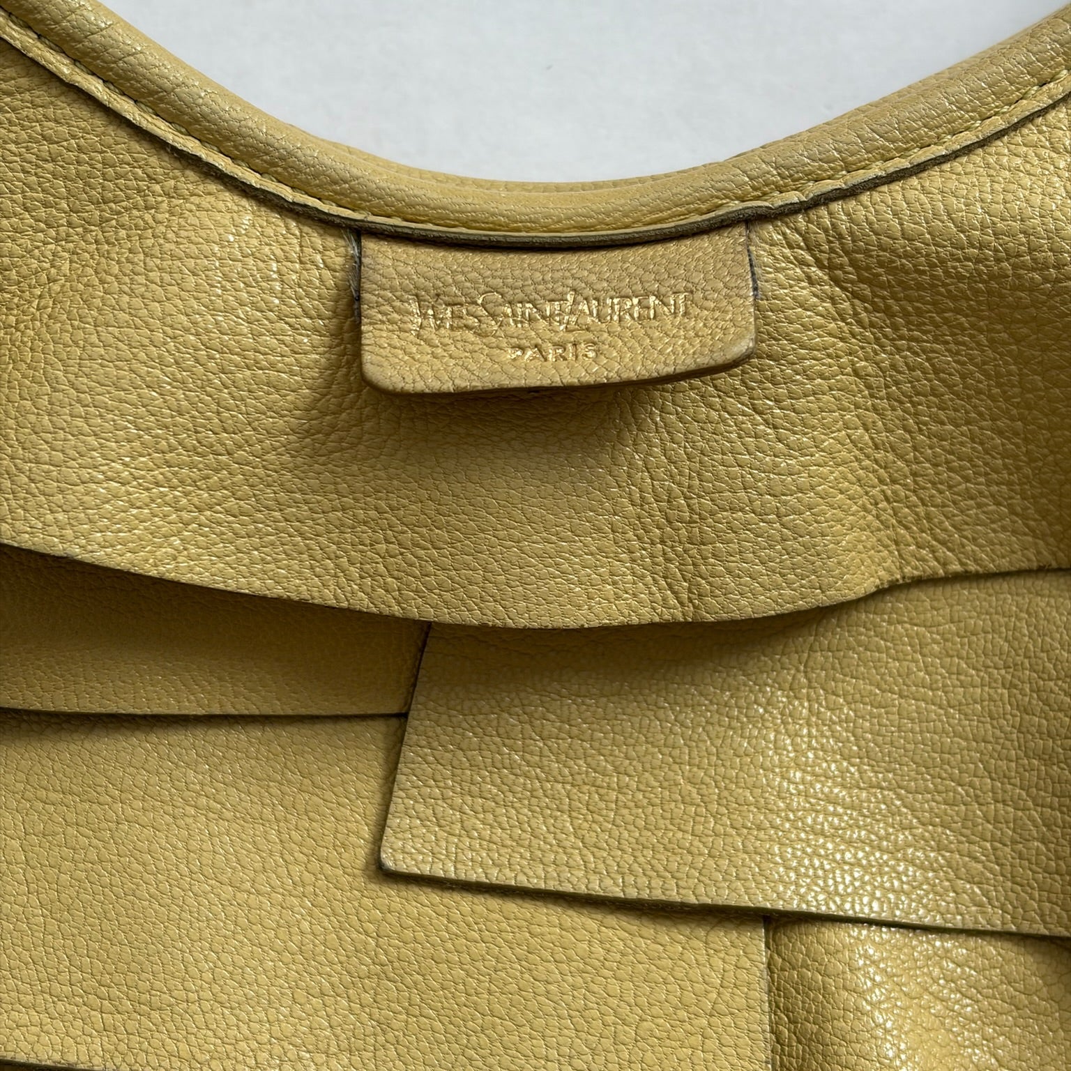 ysl 2000s yellow mombasa bag