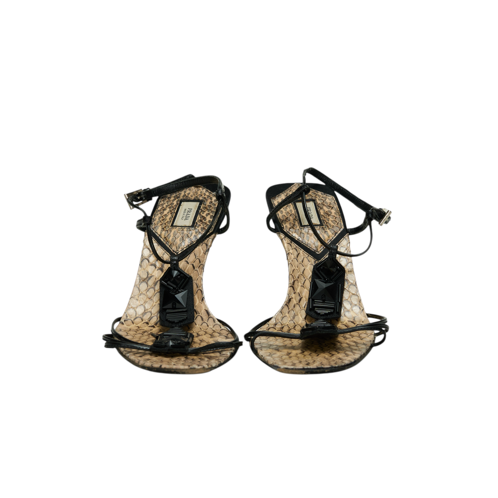 prada 2000s python heel