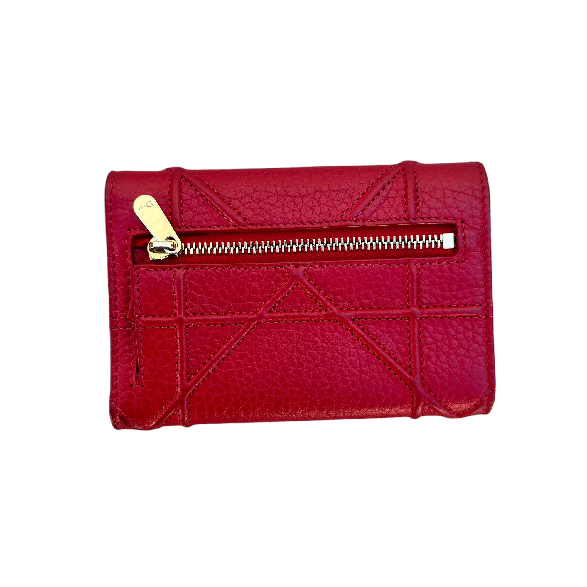 christian dior red wallet