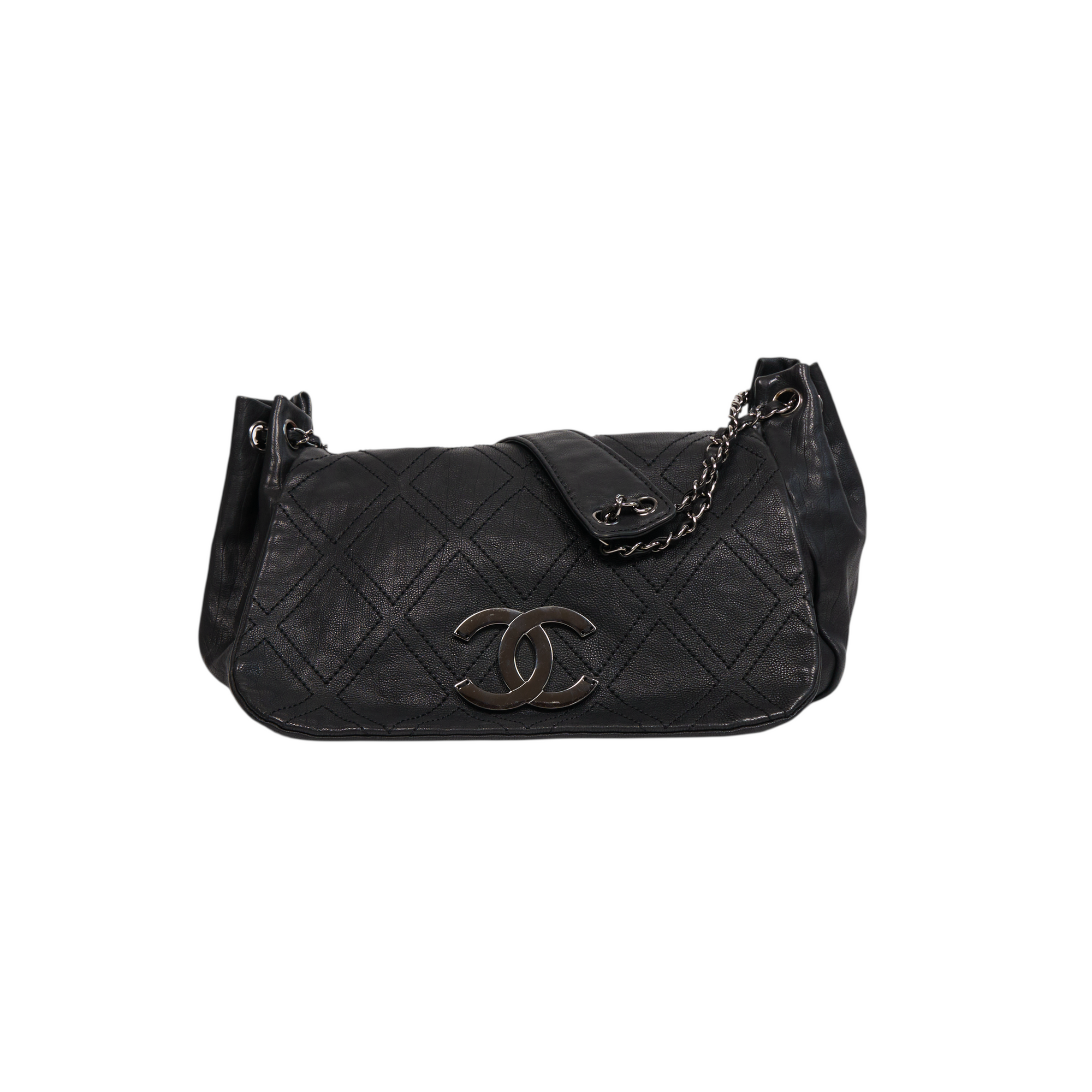 chanel 2000s black wild stitch bag