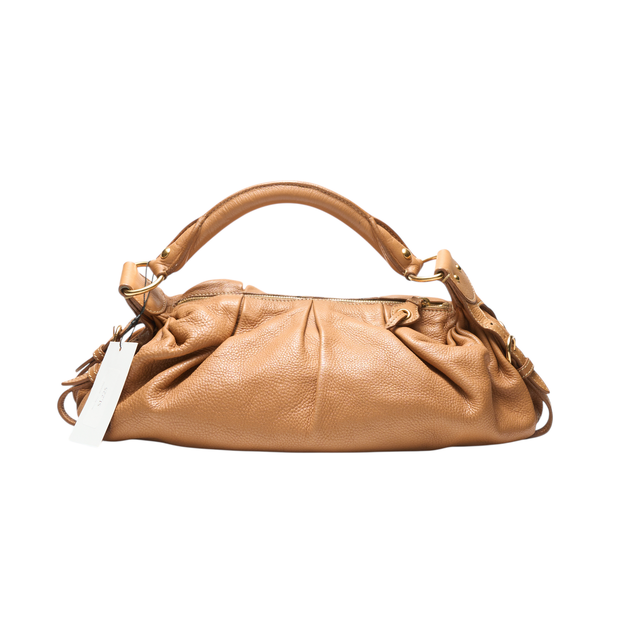 miu miu 2000s brown shoulder bag