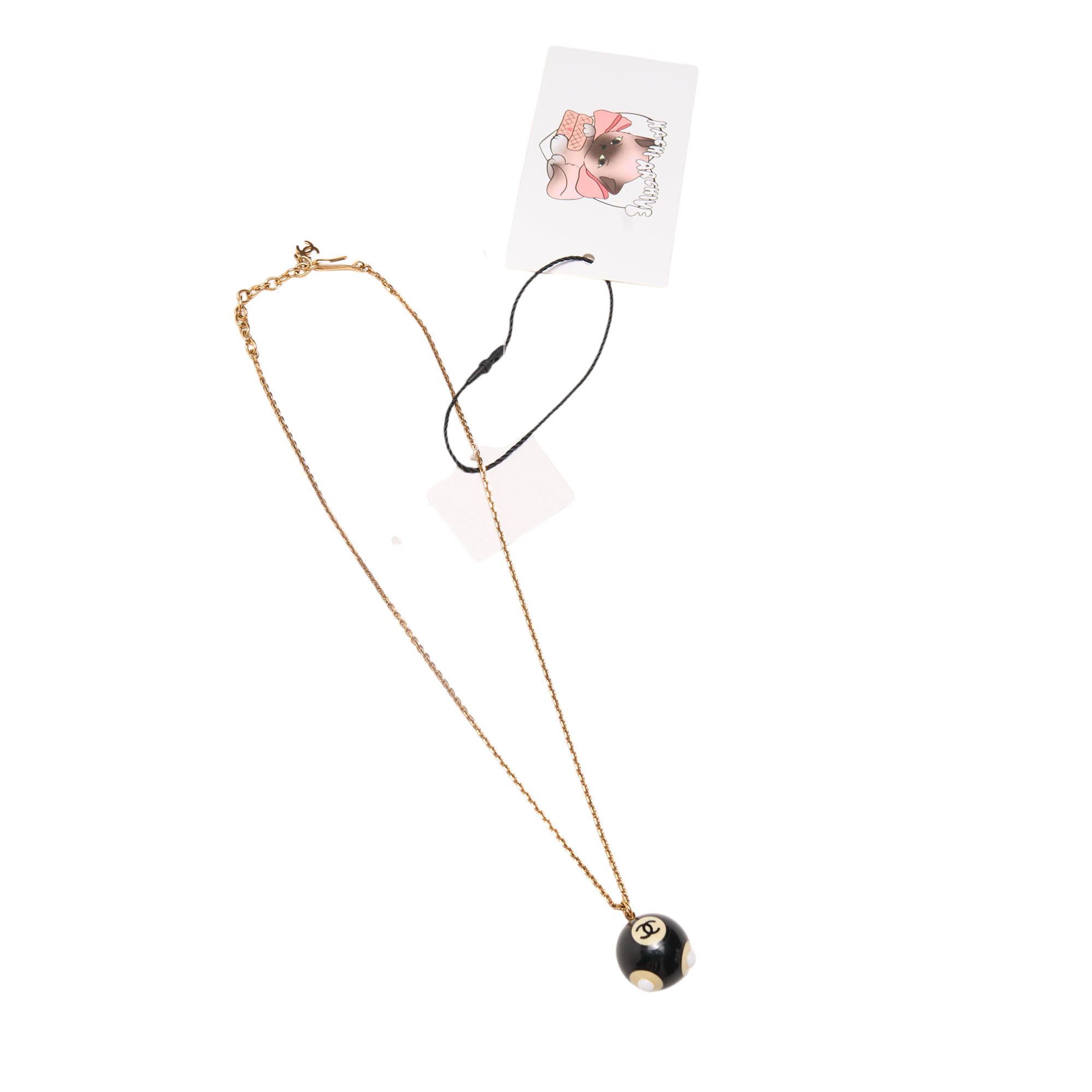 chanel 8 ball necklace