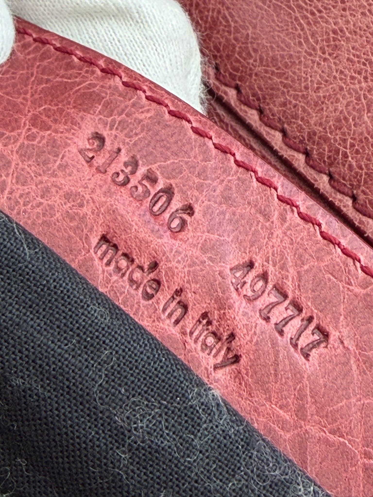 balenciaga 2000s light red motorcycle bag