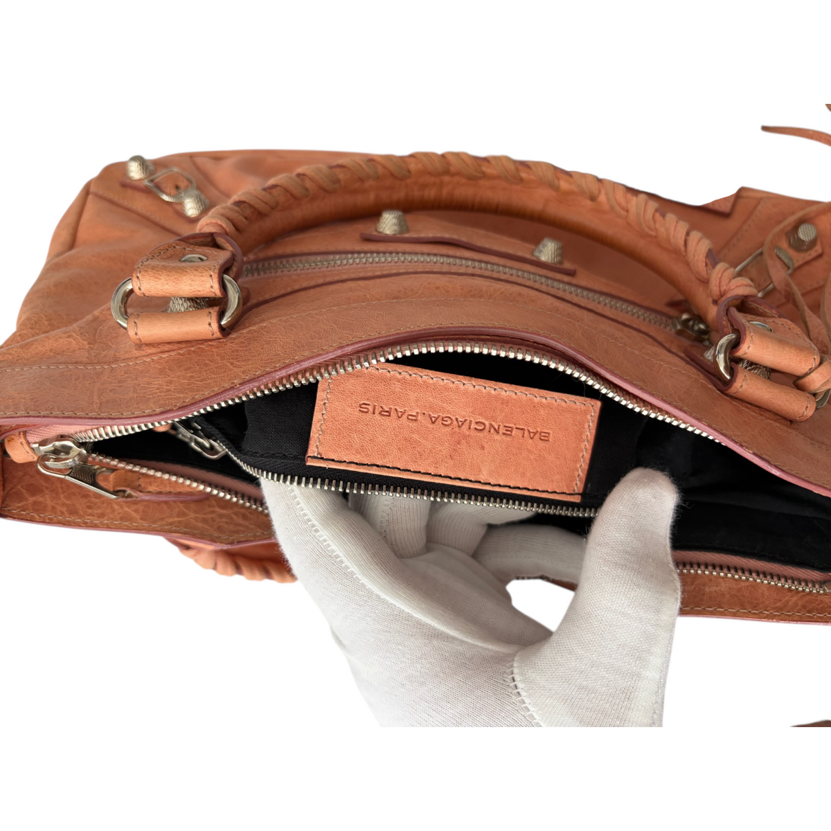 balenciaga 2000s orange first bag
