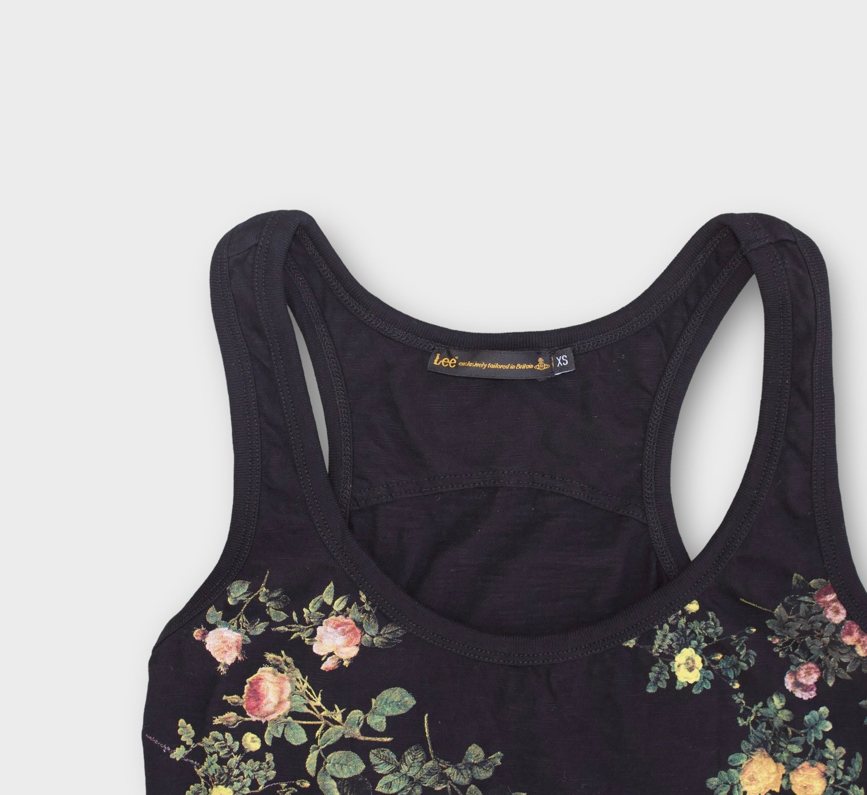 vivienne westwood x Lee black floral tank top