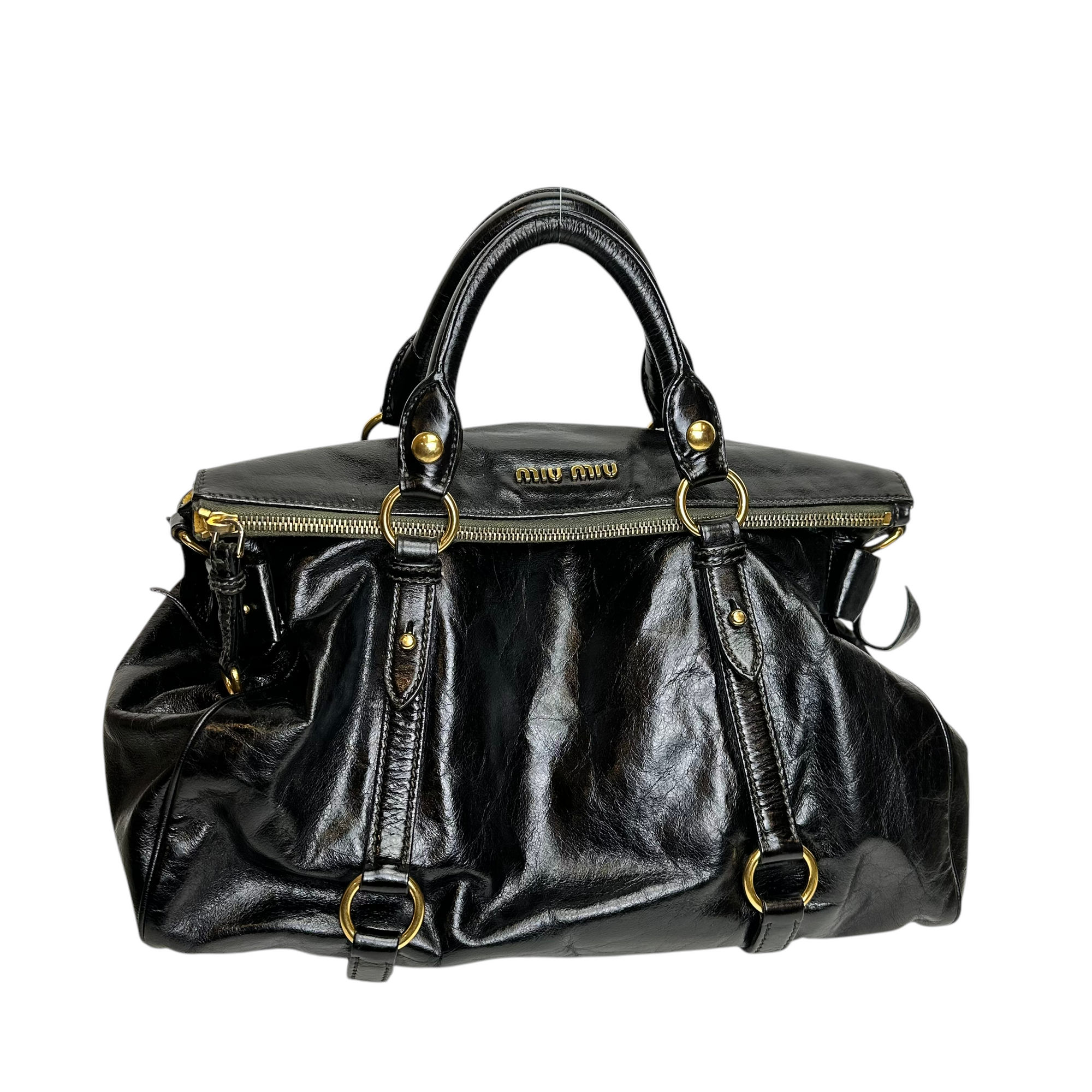 miu miu black vitello bag