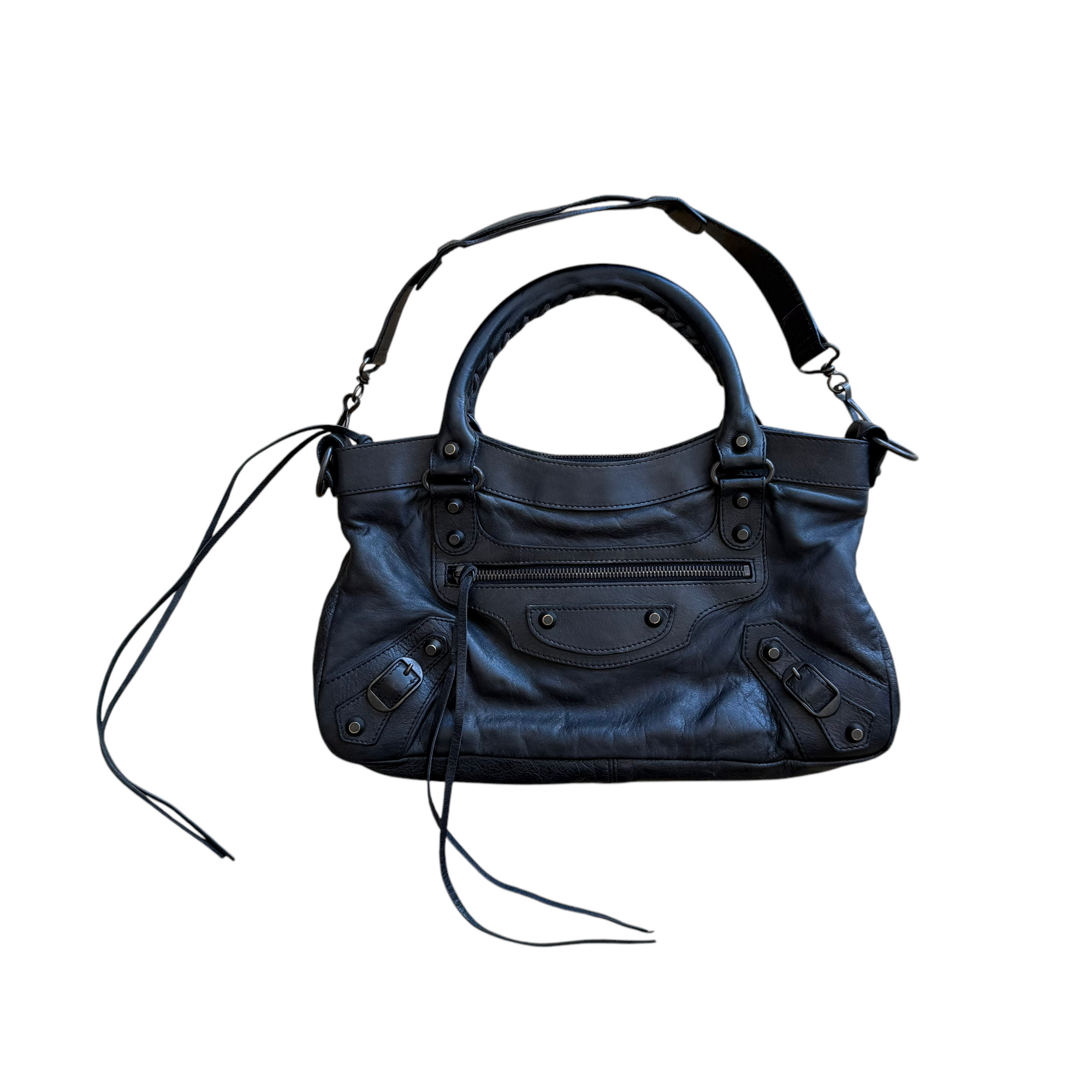 balenciaga black city bag