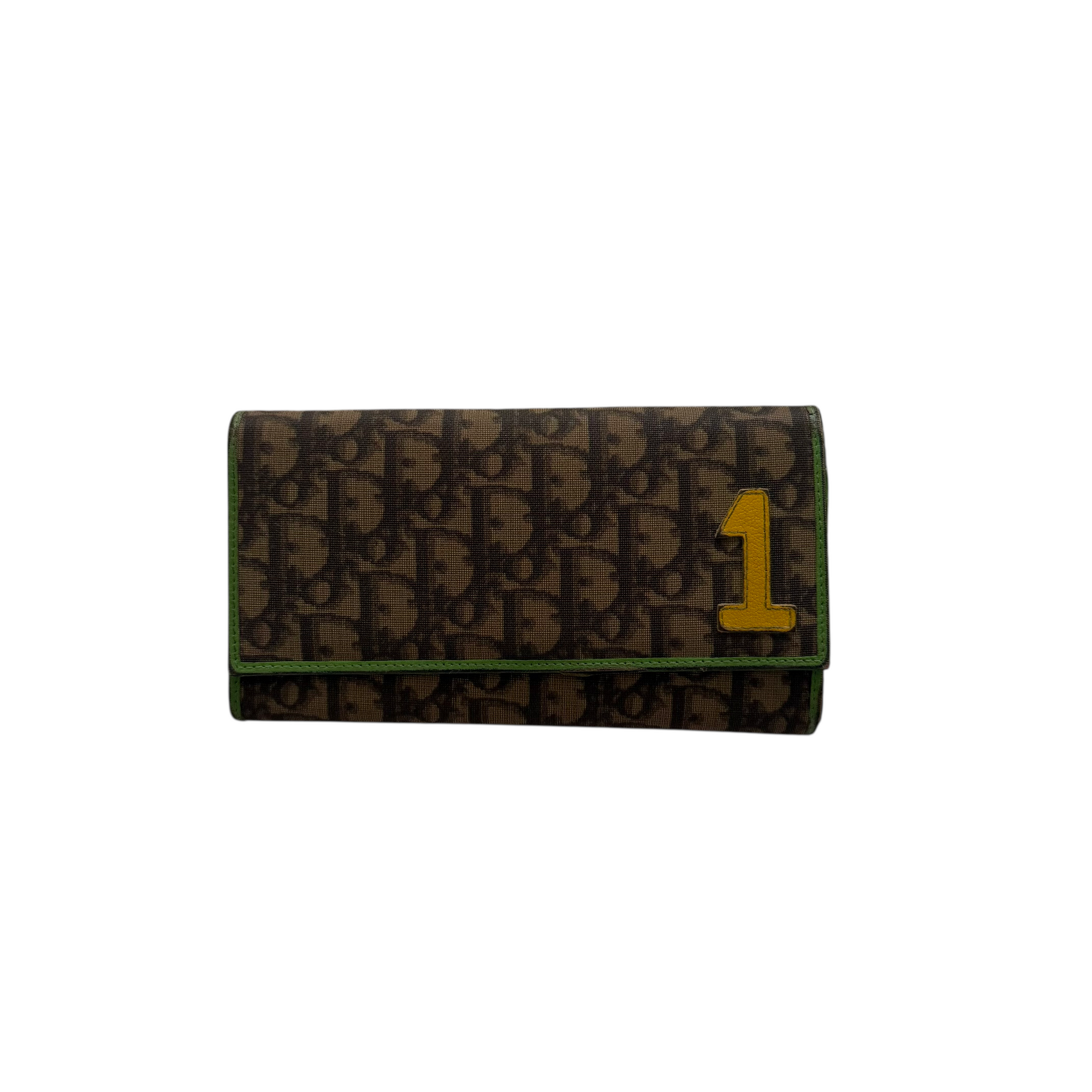 christian dior 2000s rasta wallet