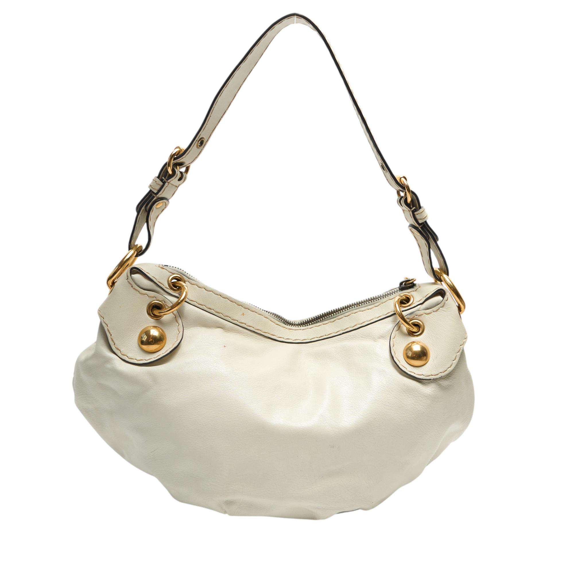 gucci 2000s white heart bag