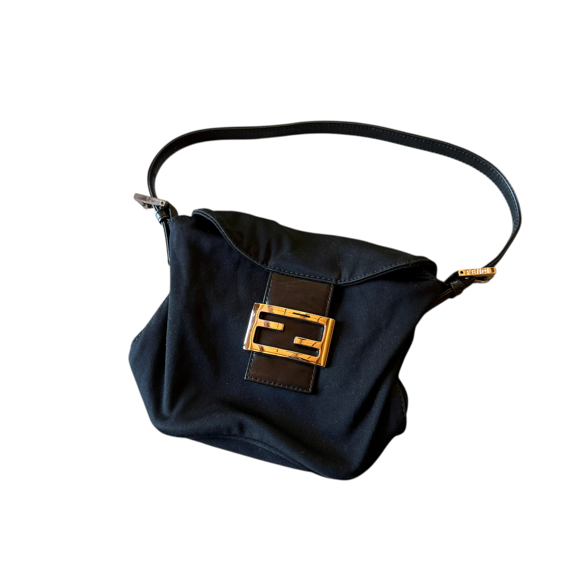 fendi 2000s black mini bag