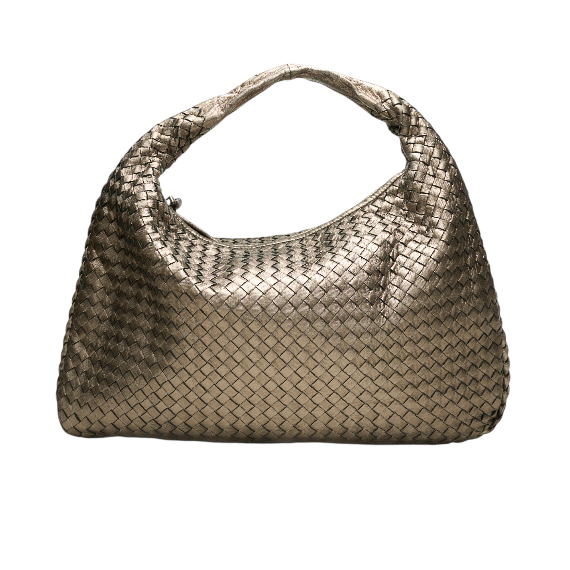 bottega veneta 2007 bronze metallic hobo bag