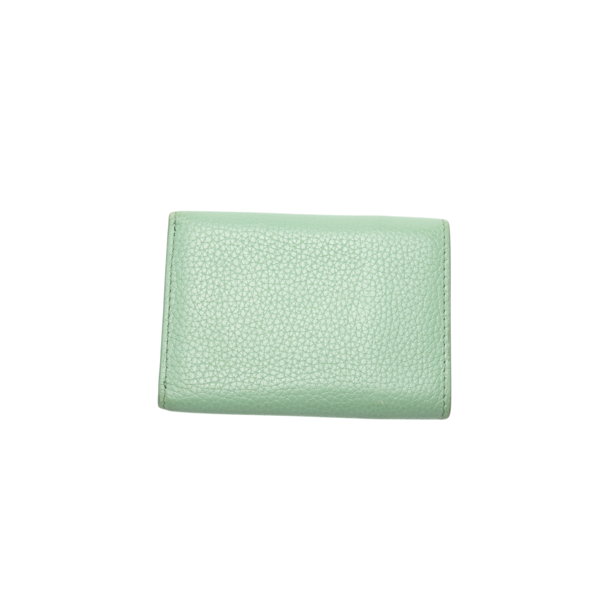 miu miu light green mini wallet