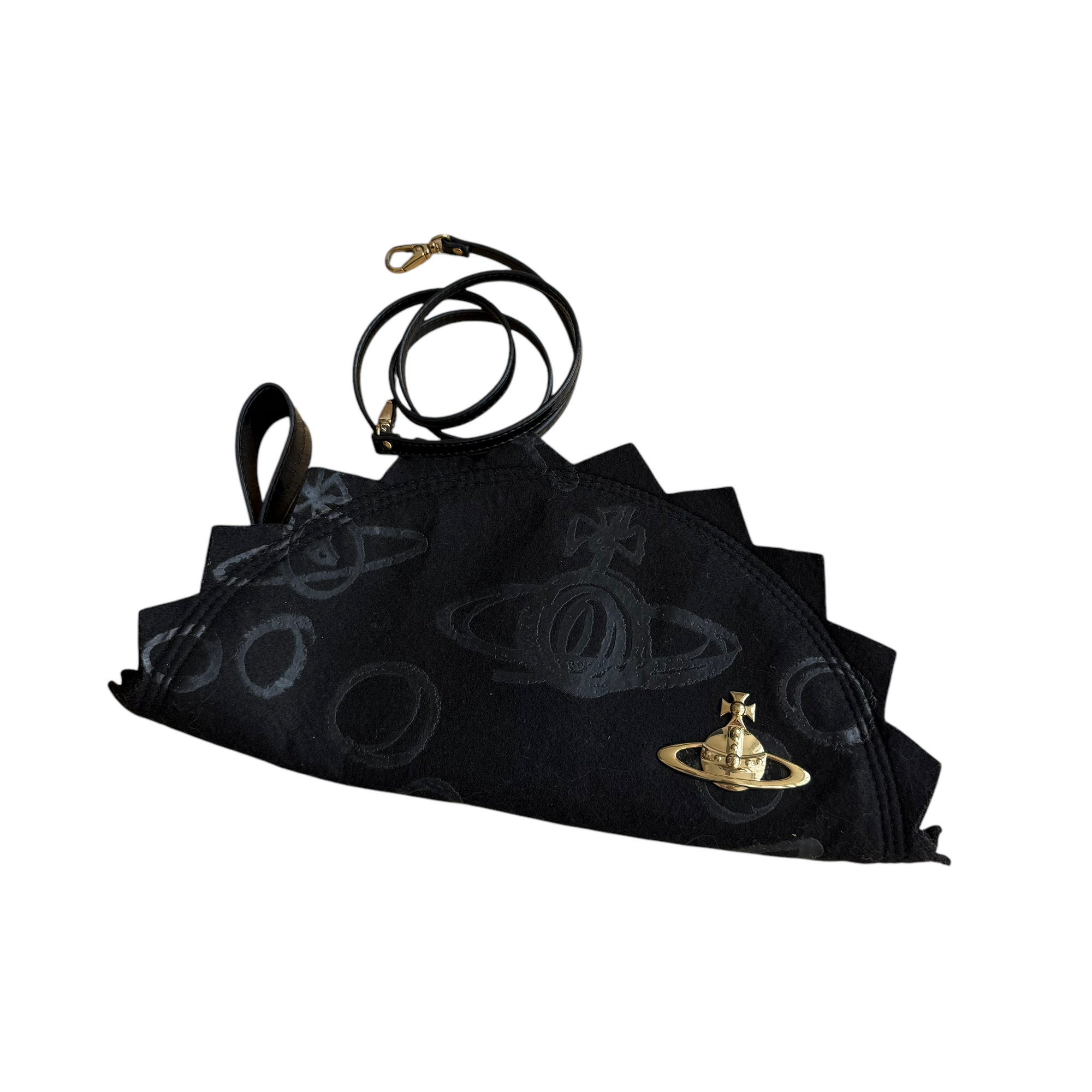 vivienne westwood black shoulder bag