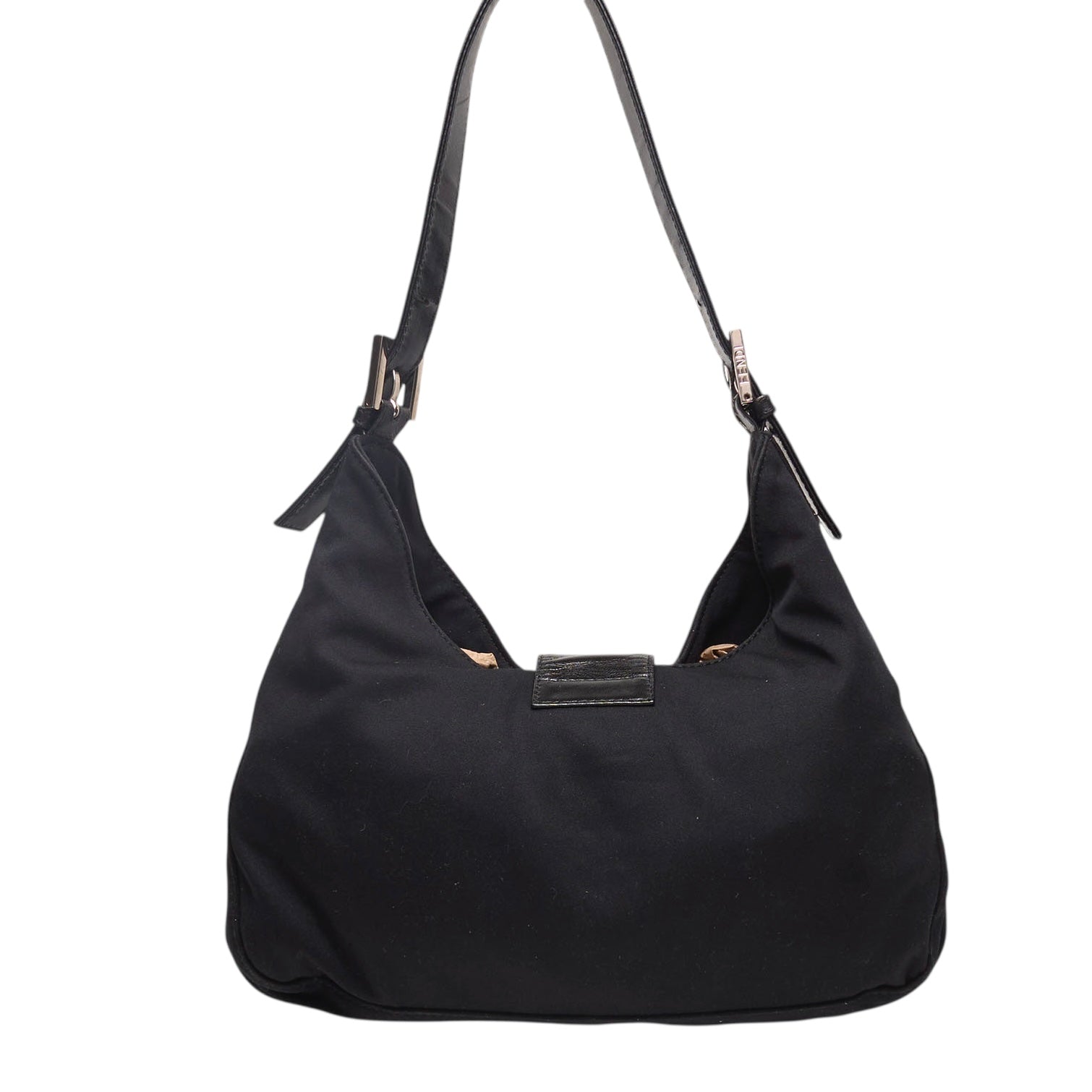 fendi 2000s black baguette bag